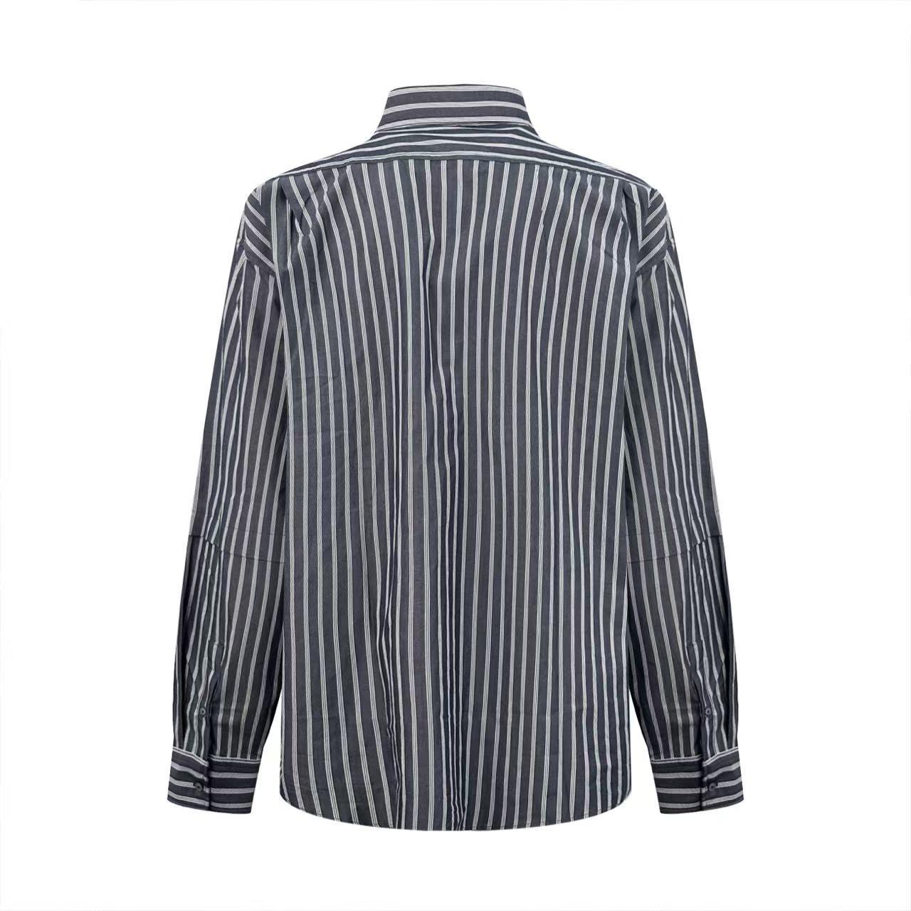 Acne Studios Double-Sleeve Striped Shirt - DesignerGu