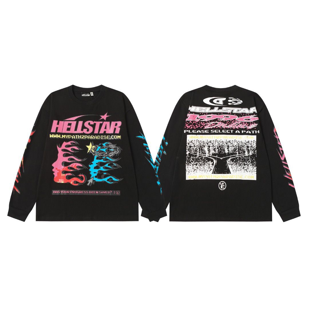 Hellstar Pixel  Long Sleeve Tee - DesignerGu