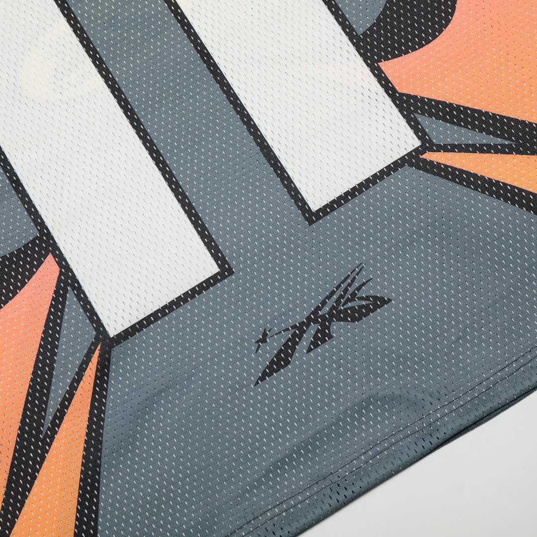 Hellstar Sports Flame Jersey Longsleeve Grey - DesignerGu