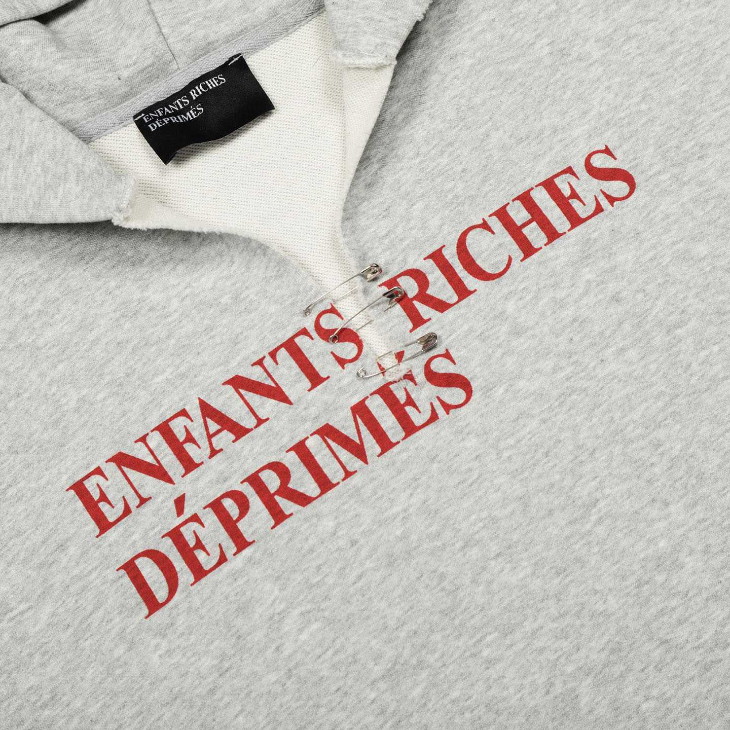 Enfants Riches Déprimés Classic Logo Hoodie 'Heather Grey' - DesignerGu