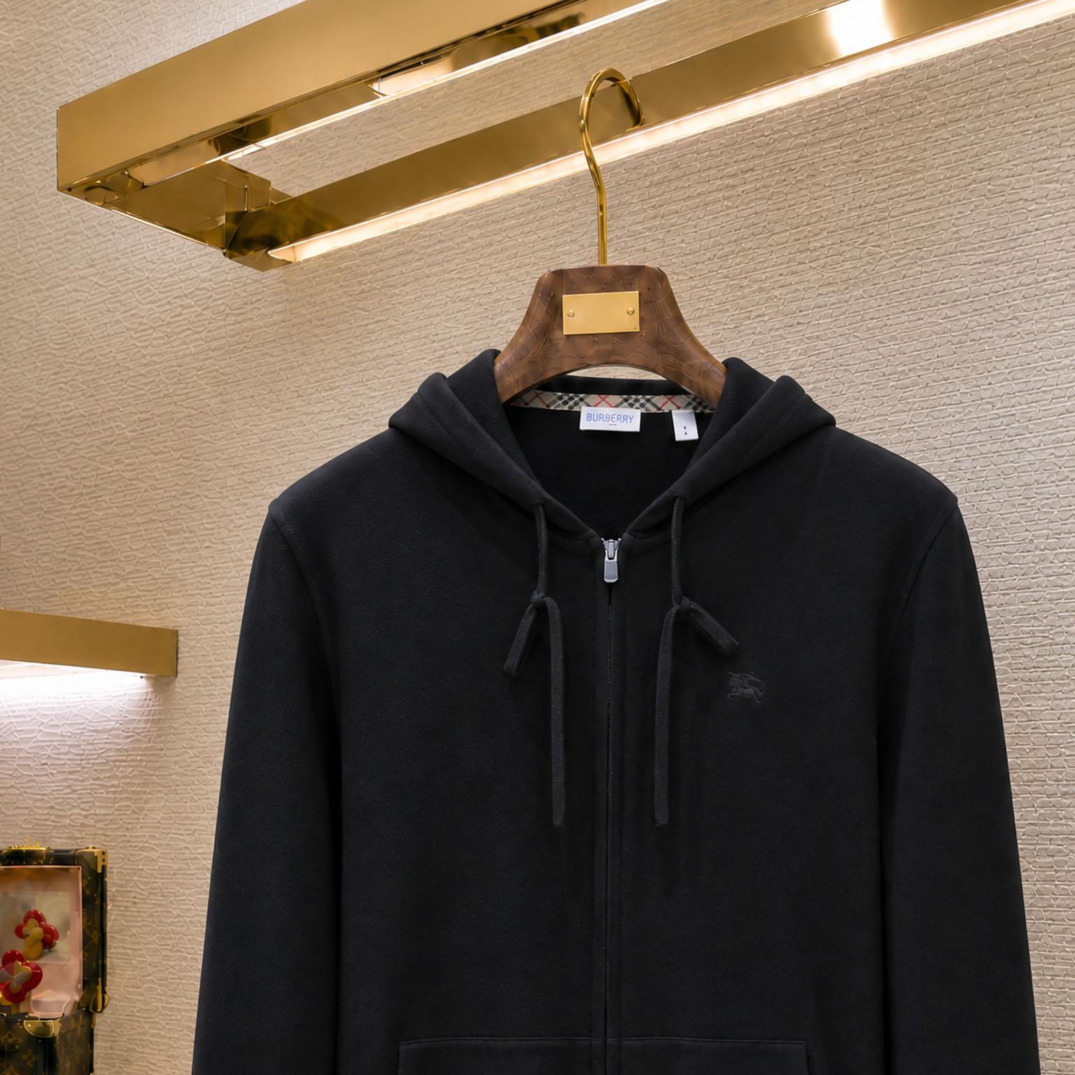 Burberry Cashmere Blend Zip Hoodie - DesignerGu