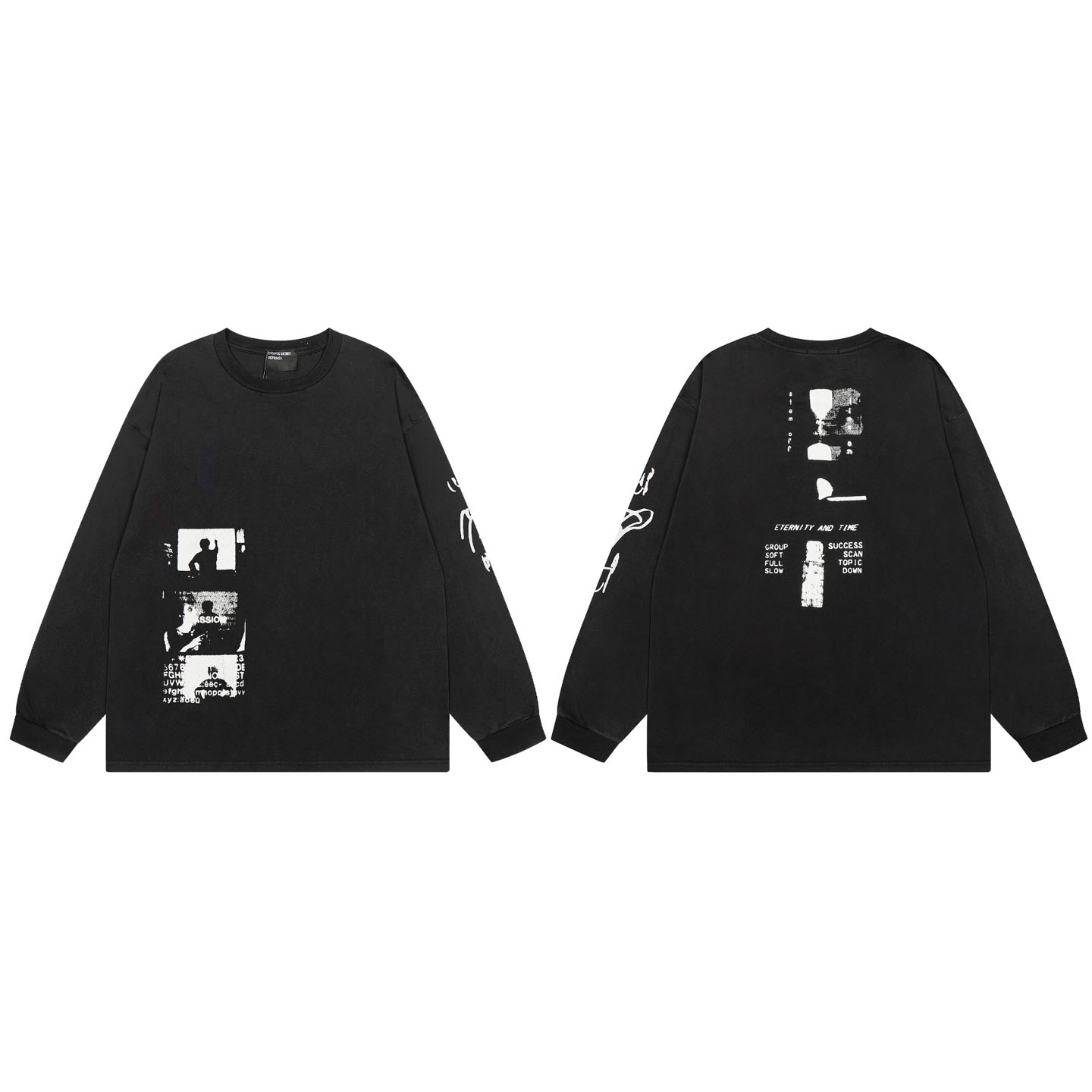 Enfants Riches Déprimés Eternity & Time L/S Tee "Faded Black" - DesignerGu