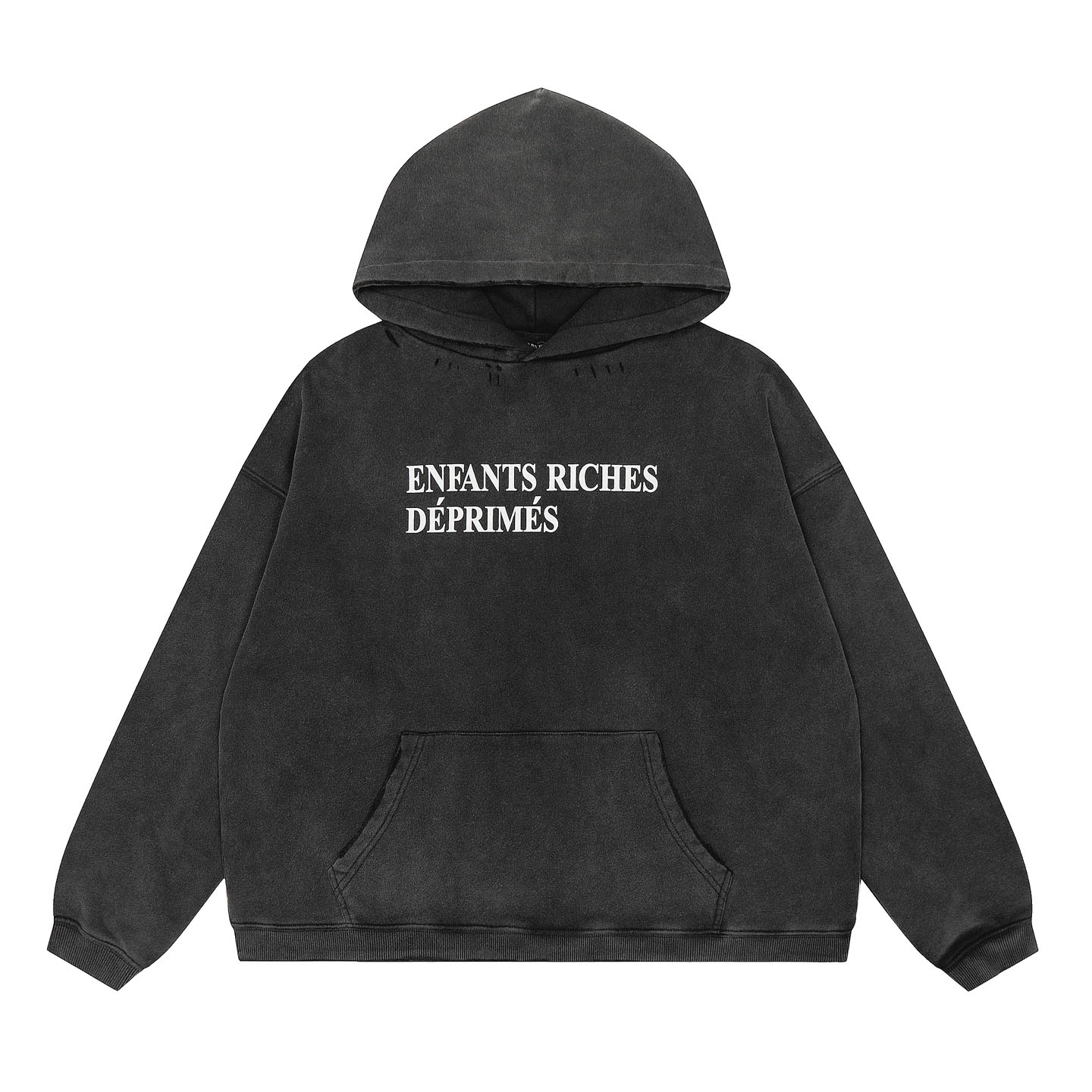 Enfants Riches Déprimés Damaged Classic Logo Hoodie - DesignerGu