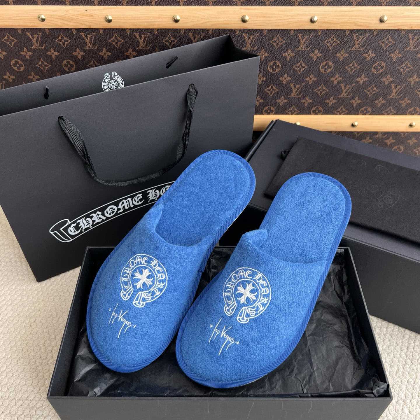 Chrome Hearts Malibu Hotel Slippers  - DesignerGu