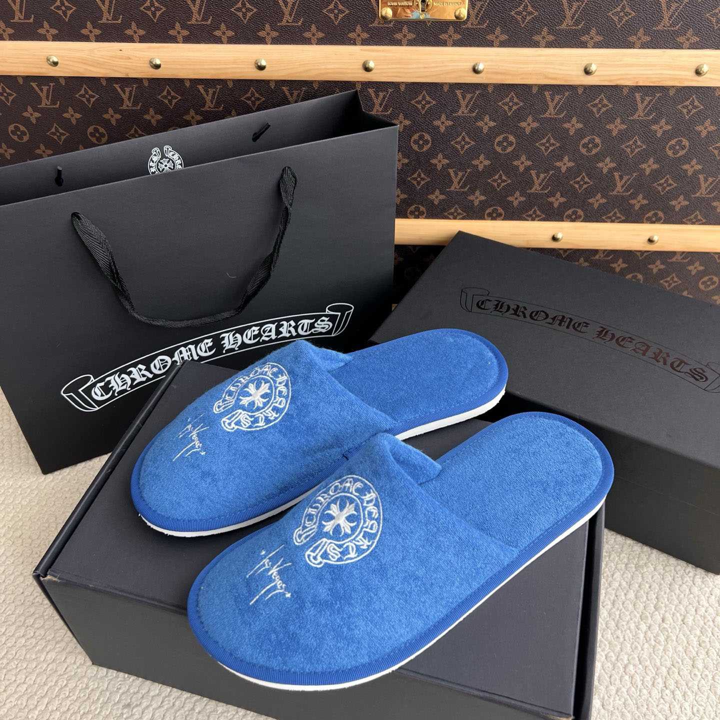 Chrome Hearts Malibu Hotel Slippers  - DesignerGu