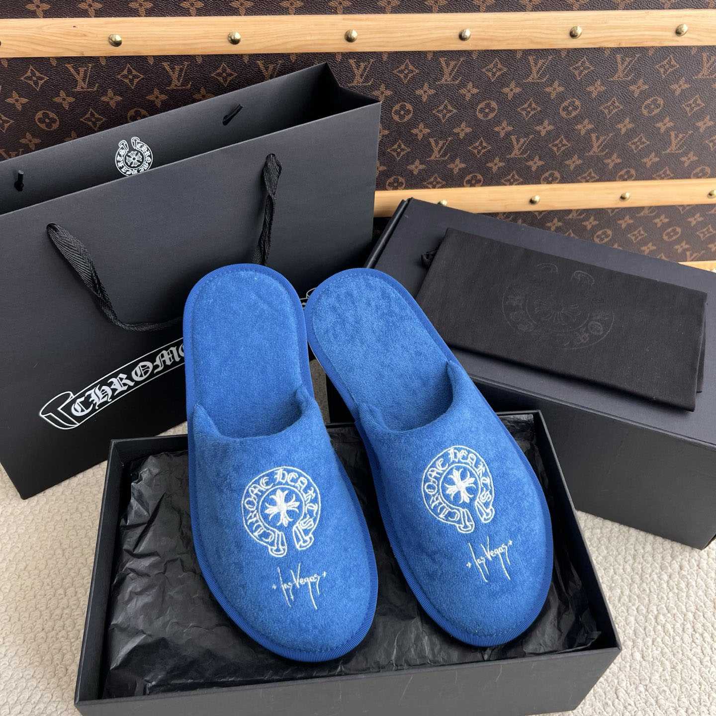 Chrome Hearts Malibu Hotel Slippers  - DesignerGu