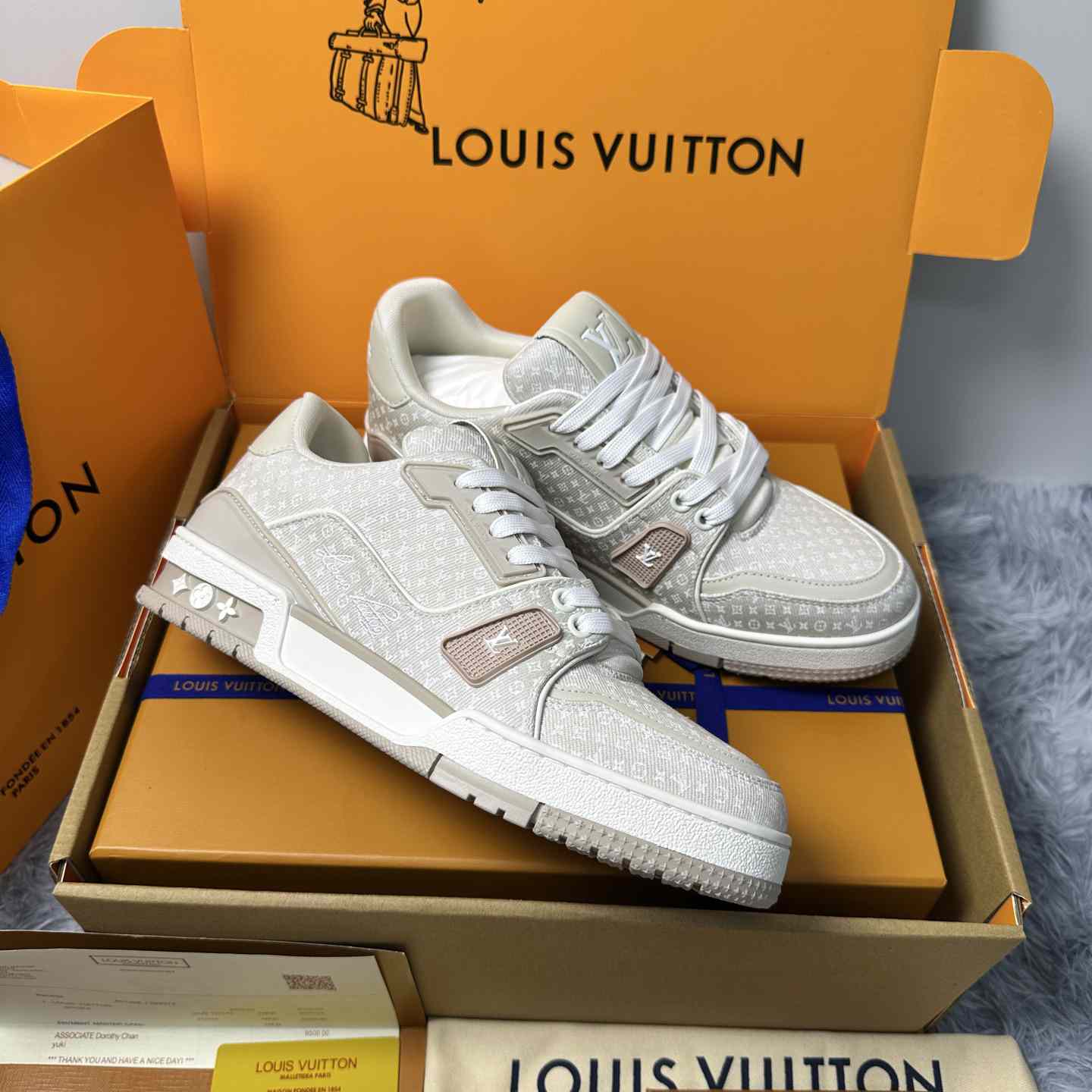 Louis Vuitton LV Trainer Sneaker 1AKQ51（upon uk size） - DesignerGu