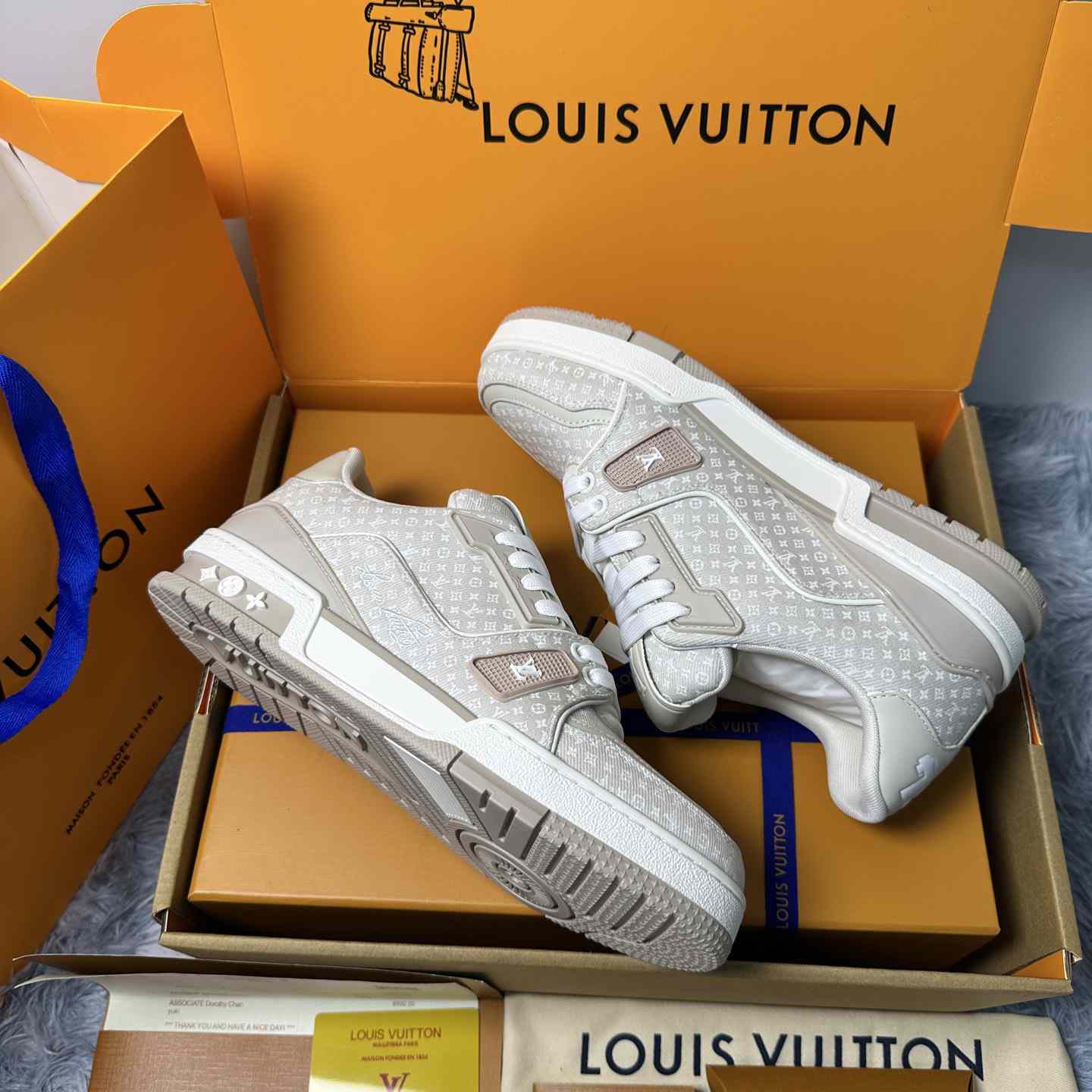 Louis Vuitton LV Trainer Sneaker 1AKQ51（upon uk size） - DesignerGu