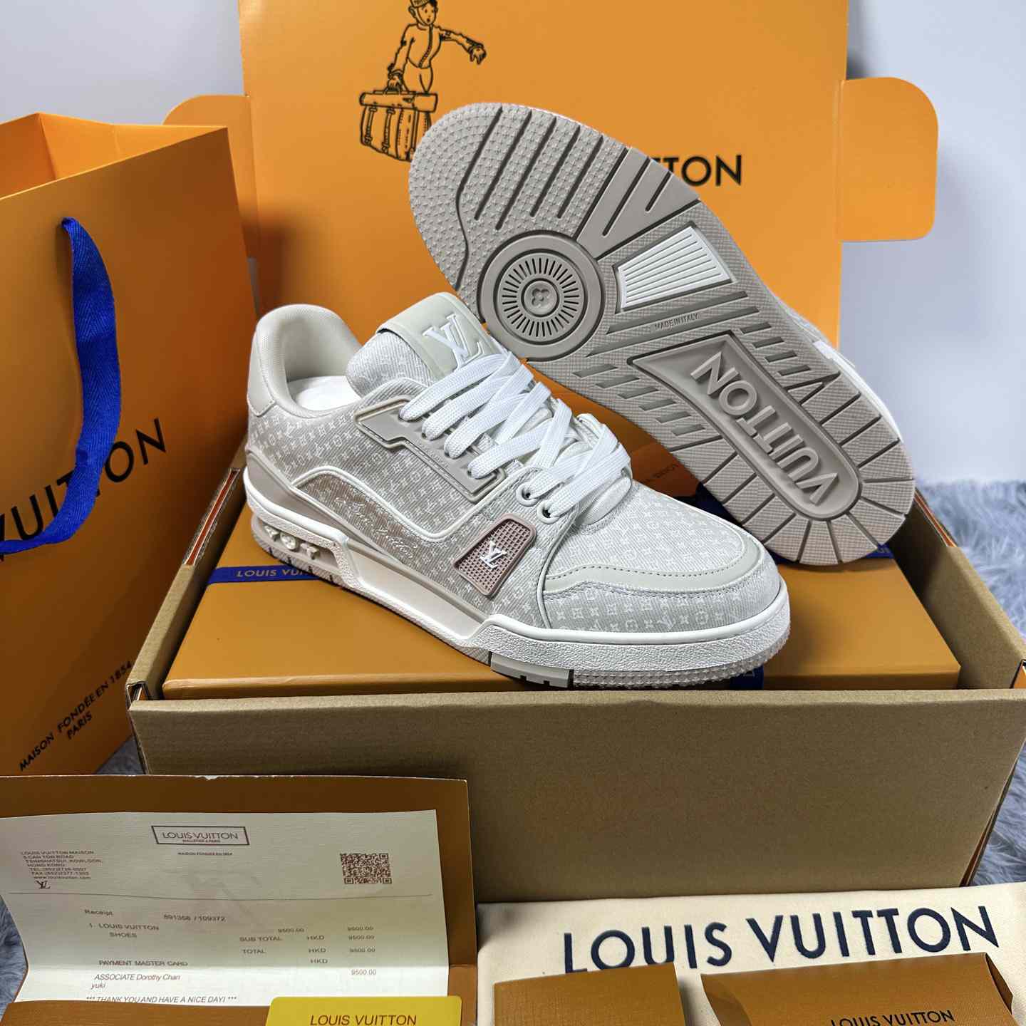 Louis Vuitton LV Trainer Sneaker 1AKQ51（upon uk size） - DesignerGu