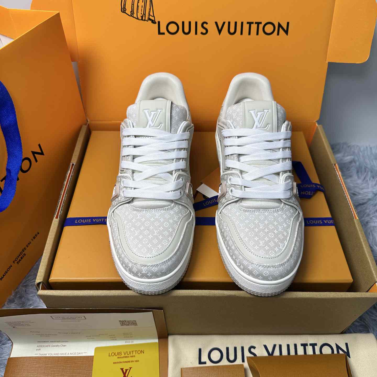 Louis Vuitton LV Trainer Sneaker 1AKQ51（upon uk size） - DesignerGu