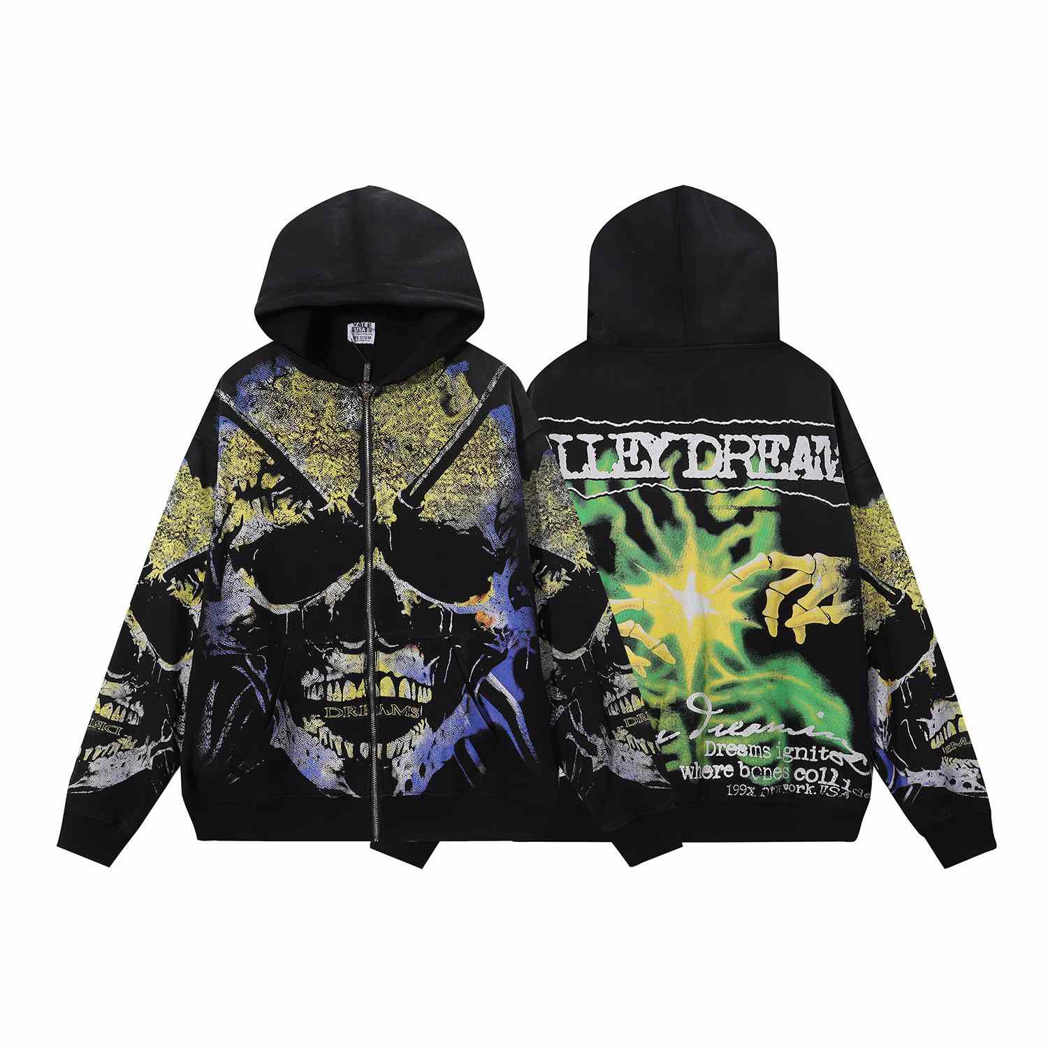 Vale Forever Gravedigger Zip-Up Hoodie - DesignerGu