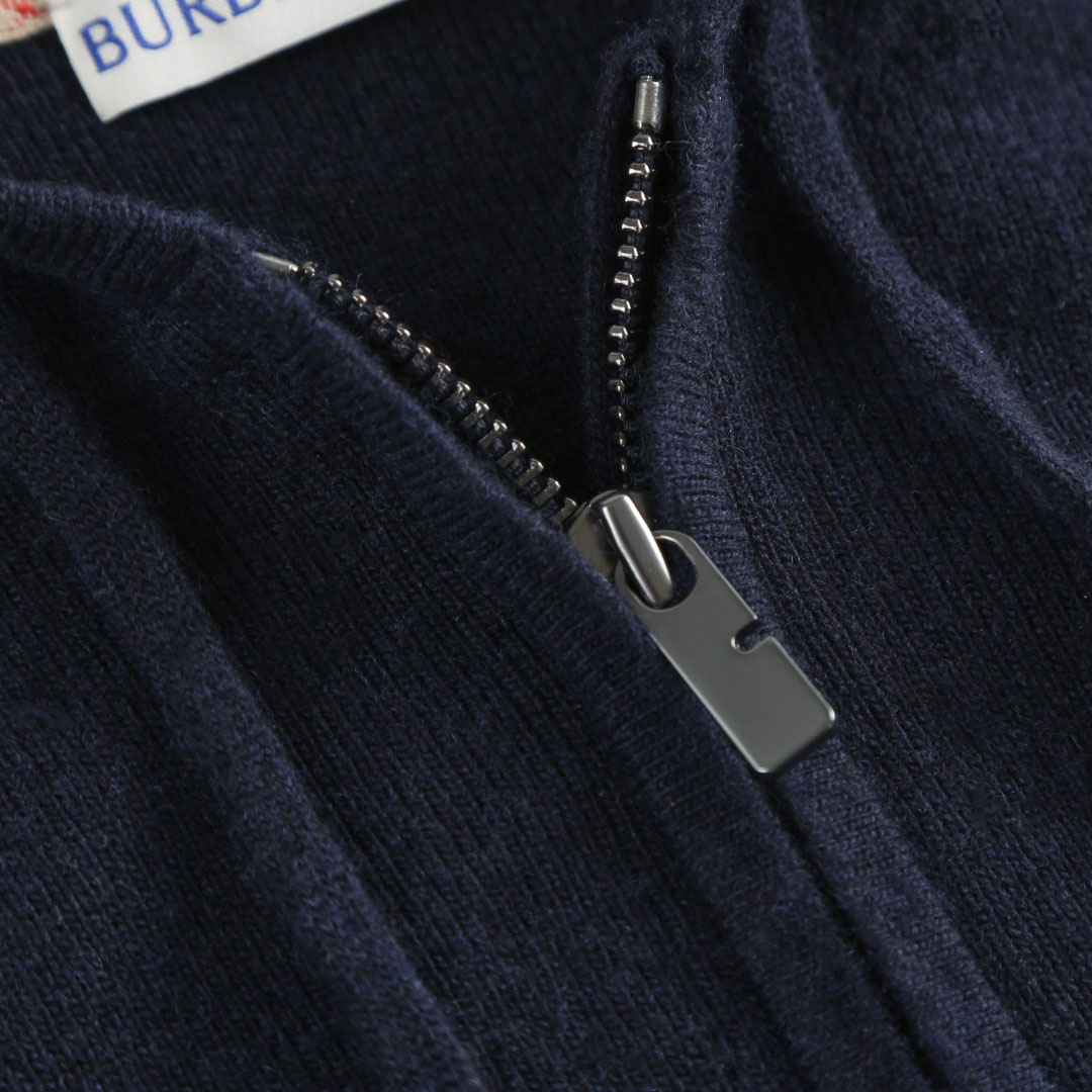Burberry Cashmere Blend Zip Hoodie - DesignerGu