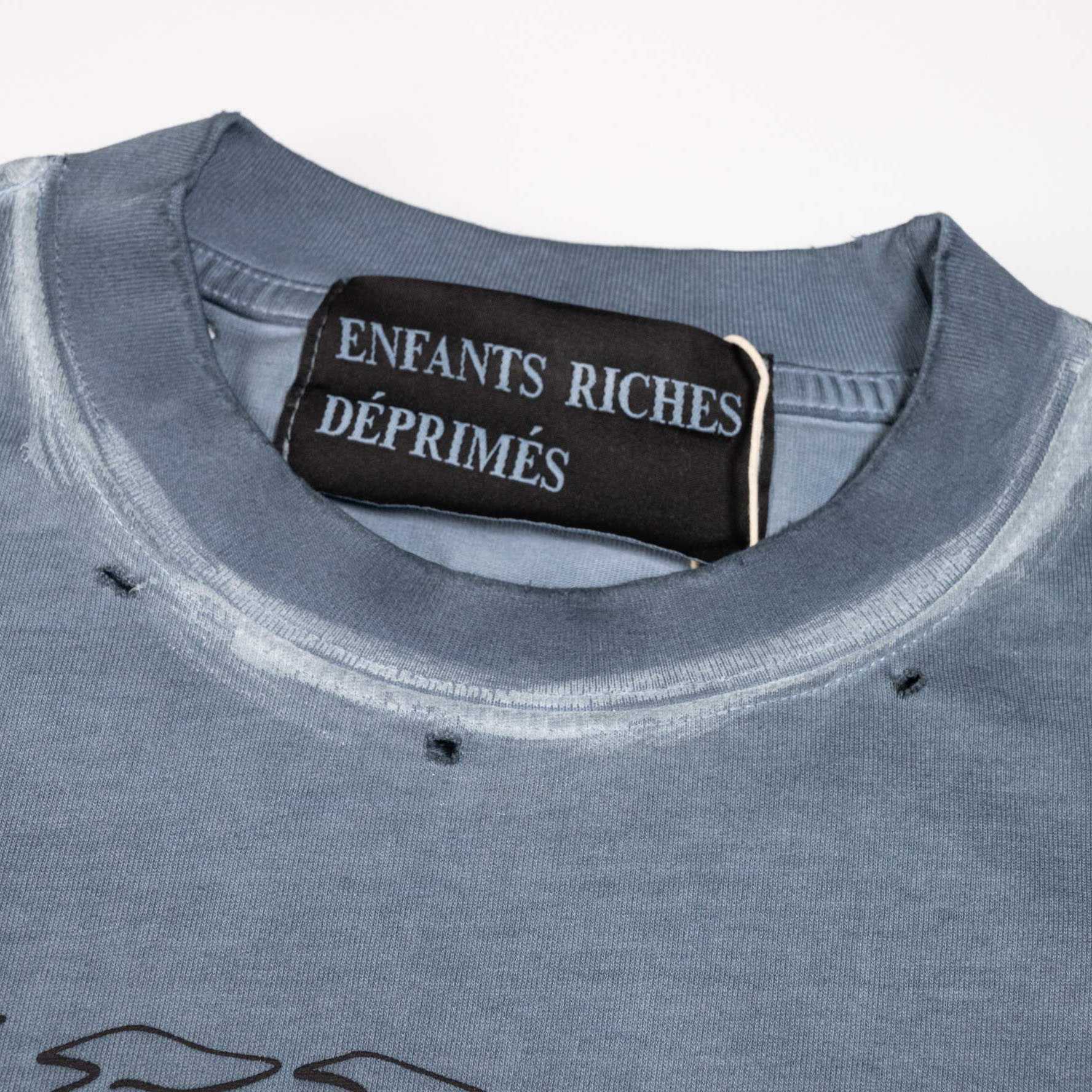 Enfants Riches Déprimés Boy In Chains Long-Sleeve T-Shirt 'Faded Blue' - DesignerGu