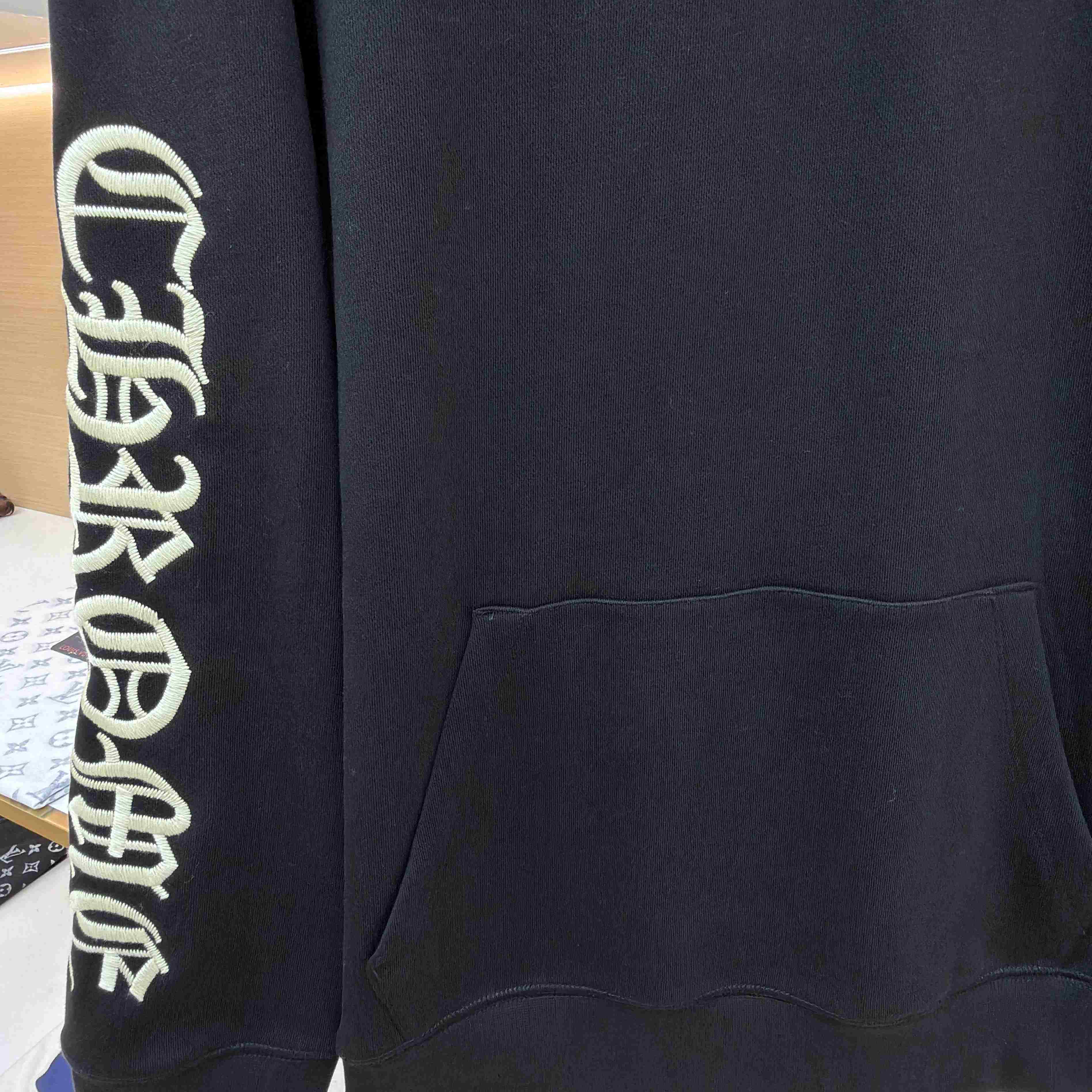 Chrome Hearts Embroidered Quarter-Zip Sweatshirt - DesignerGu