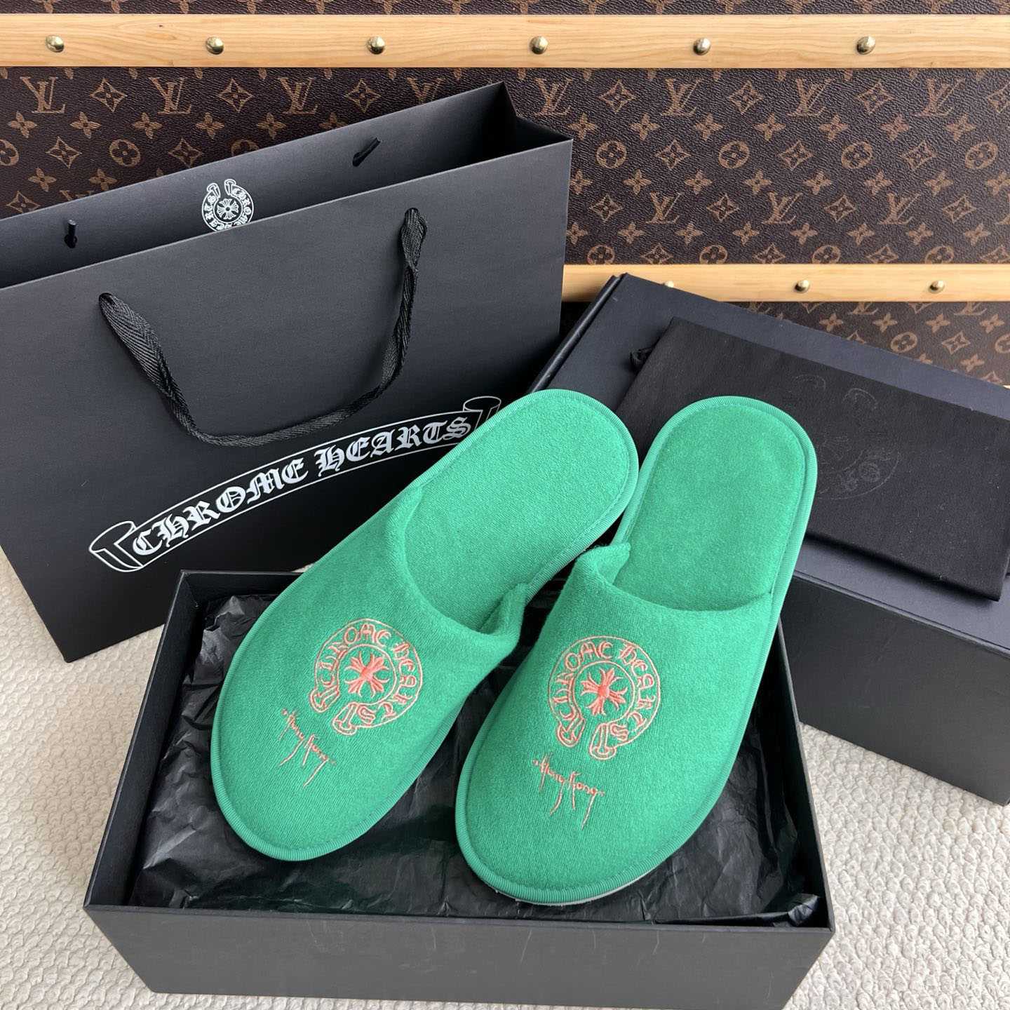 Chrome Hearts Malibu Hotel Slippers  - DesignerGu