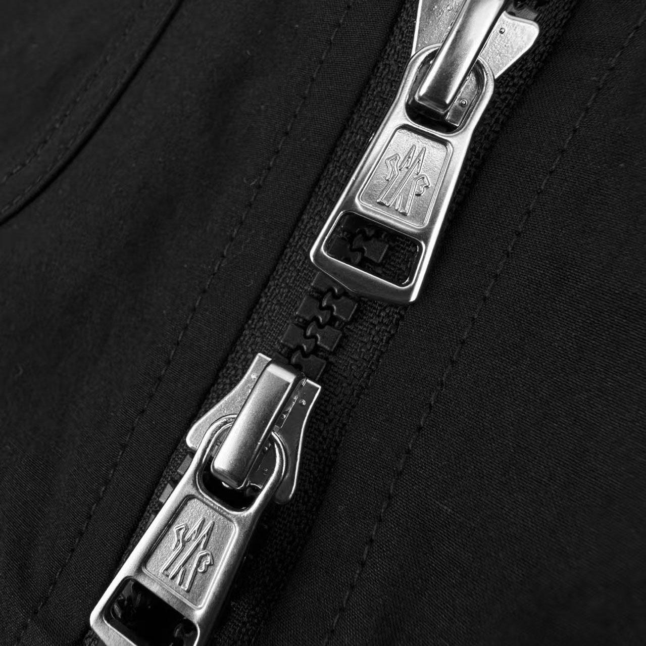 Moncler Cotton Full-Zip Shirt Jacket with Logo D-Ring - DesignerGu