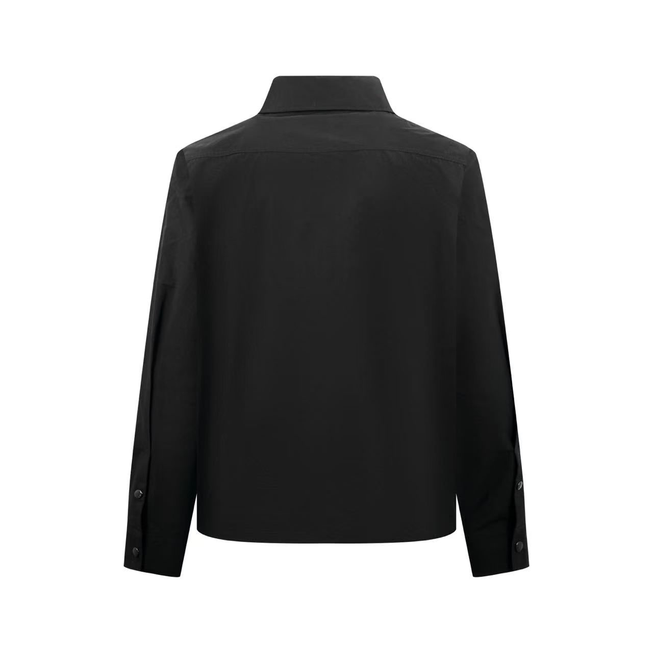 Moncler Cotton Full-Zip Shirt Jacket with Logo D-Ring - DesignerGu