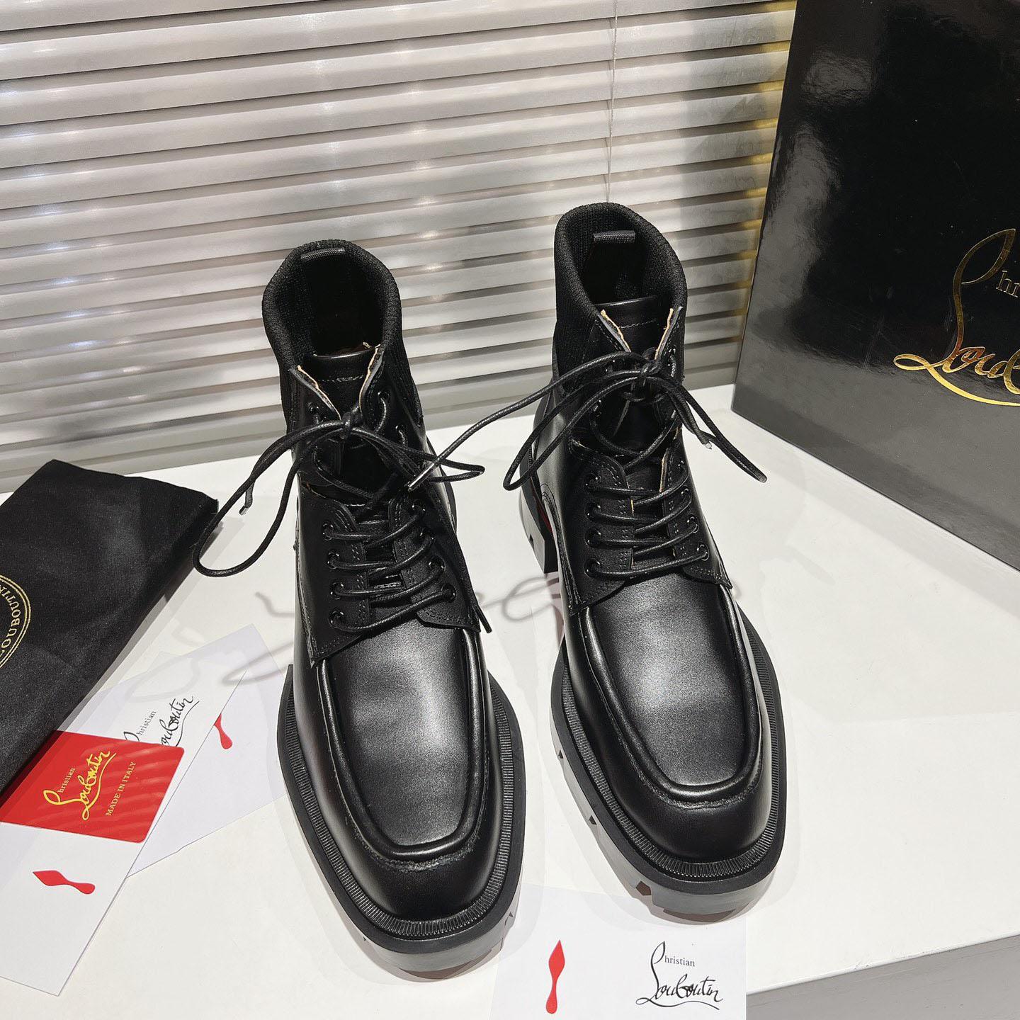 Christian Louboutin Black Trapman TCT 2 Boots - DesignerGu
