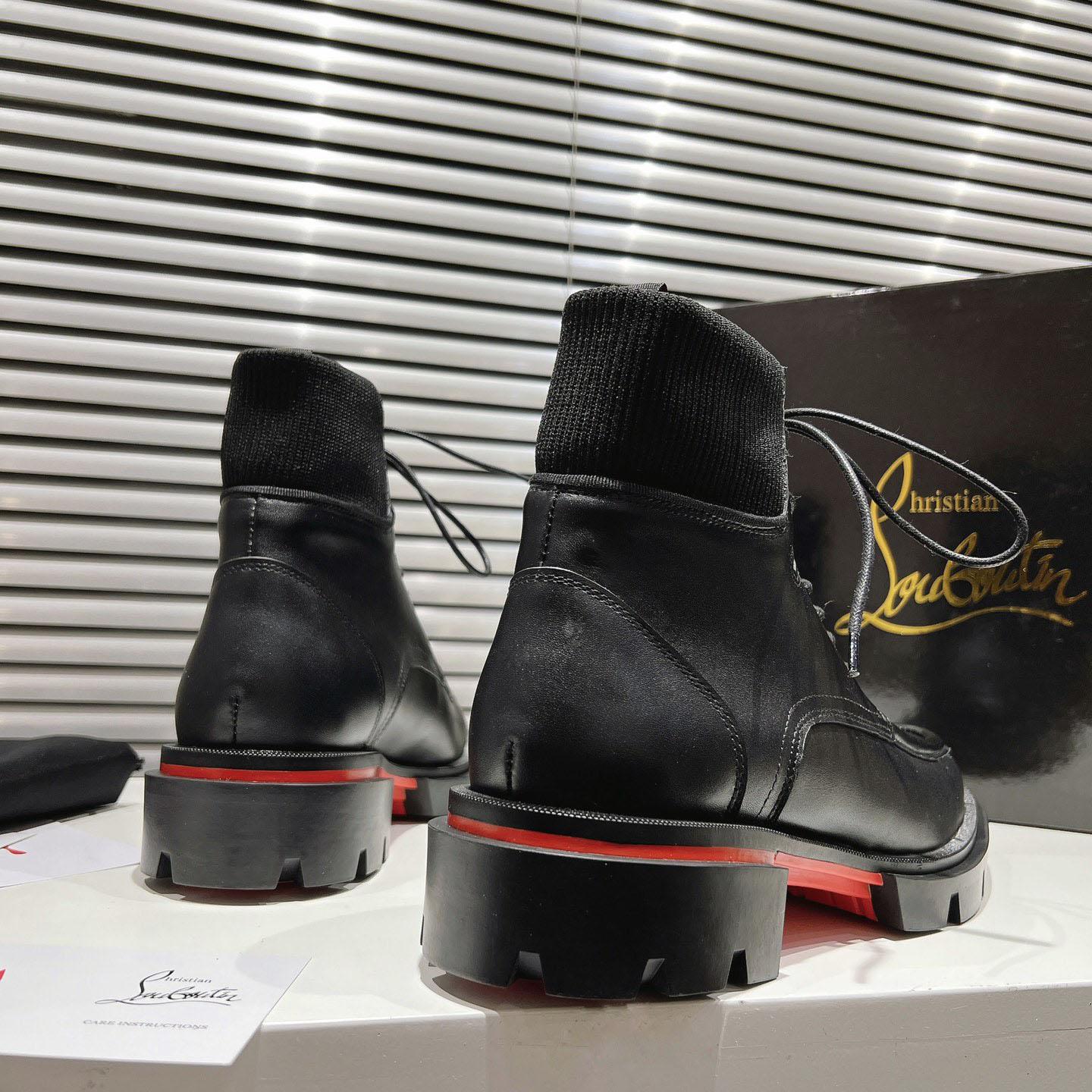Christian Louboutin Black Trapman TCT 2 Boots - DesignerGu