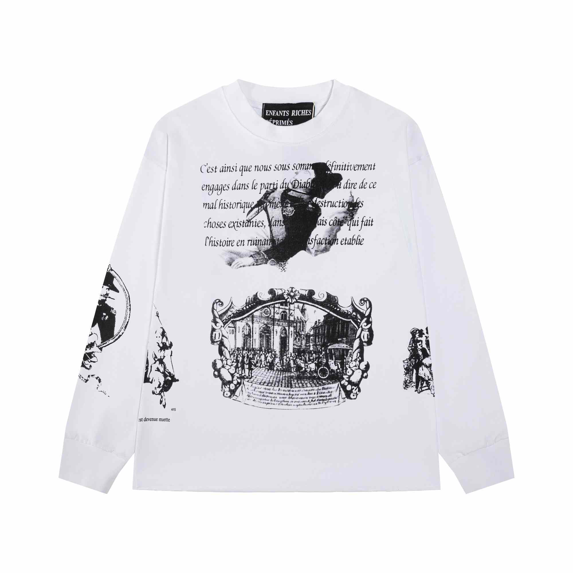 Enfants Riches Déprimés Napoleon Long-Sleeve T-Shirt  - DesignerGu