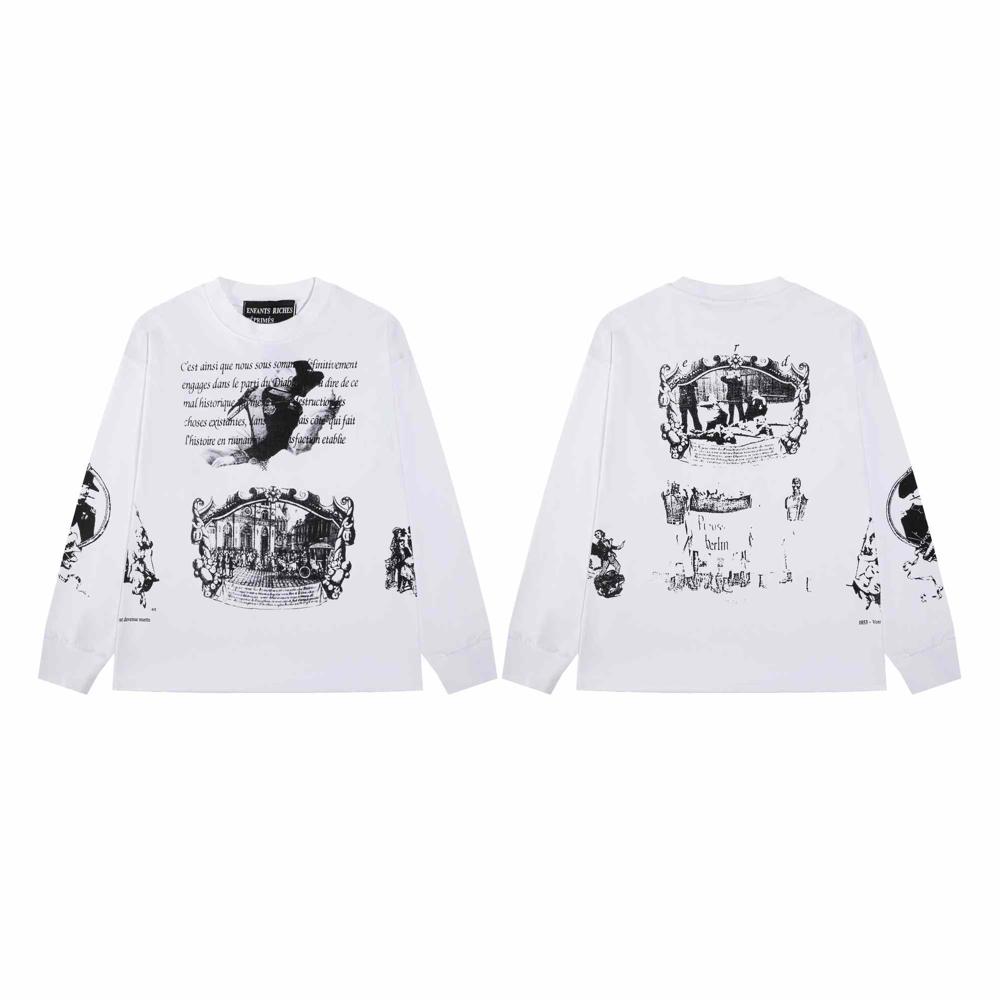Enfants Riches Déprimés Napoleon Long-Sleeve T-Shirt  - DesignerGu