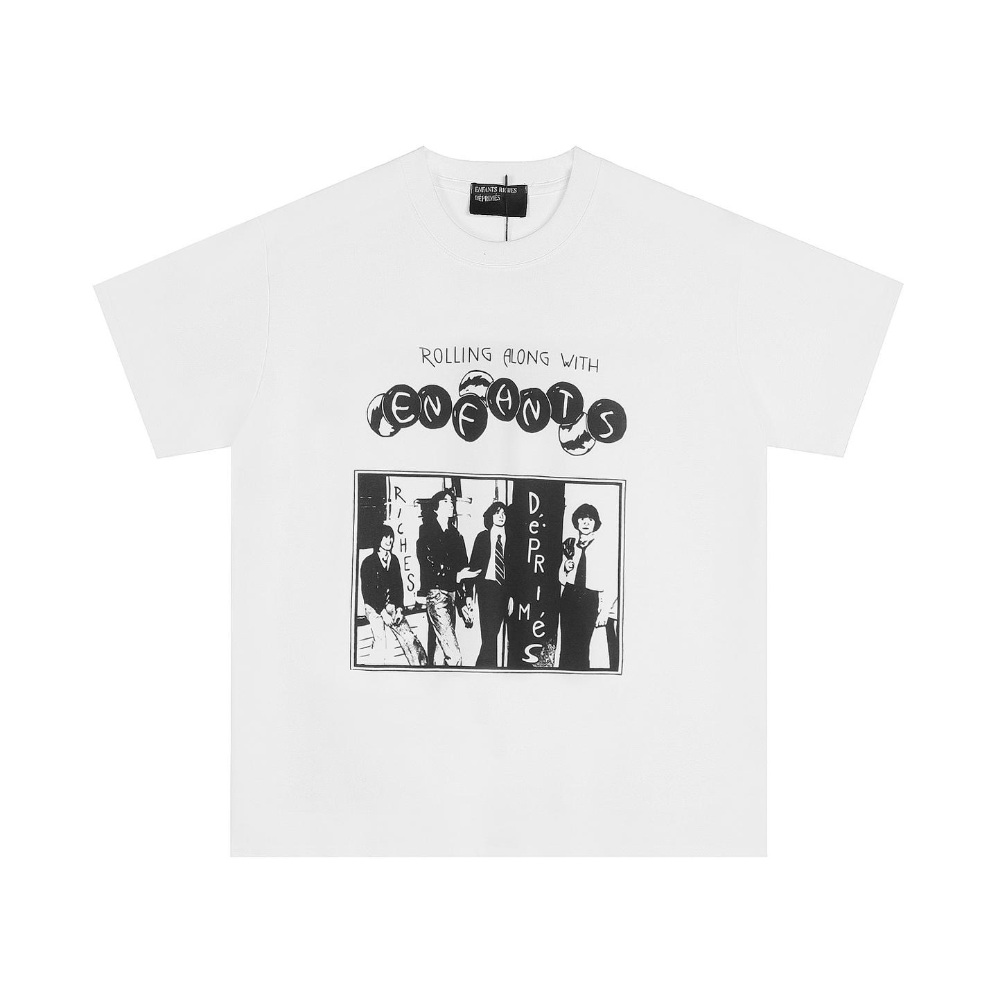 Enfants Riches Déprimés White Rolling With Enfants T-Shirt - DesignerGu