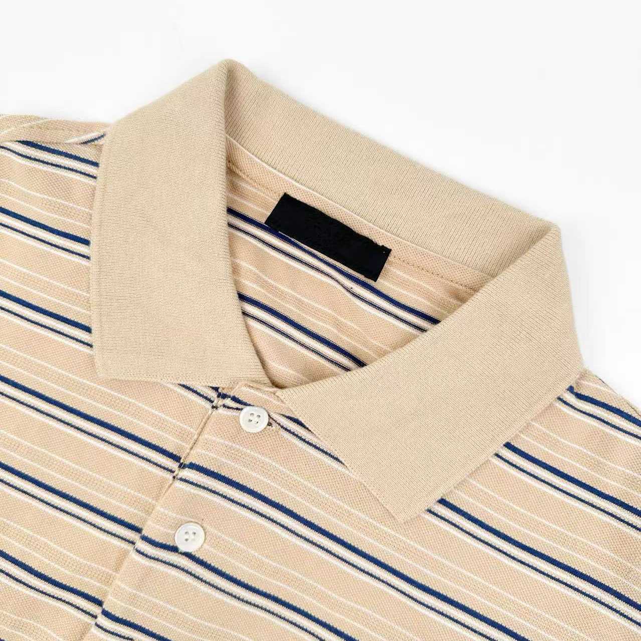 Prada Striped Cotton Piqué Polo Shirt - DesignerGu
