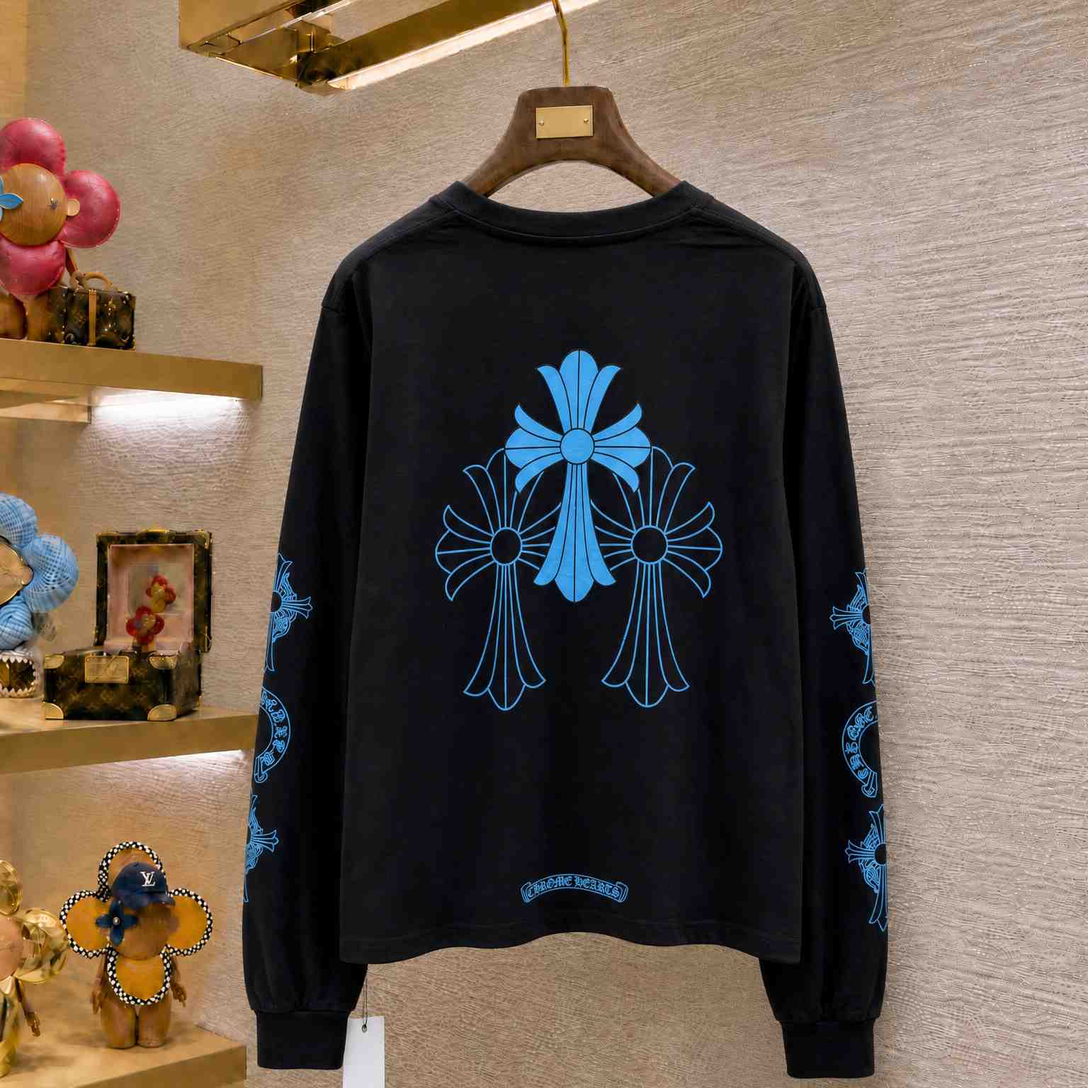 Chrome Hearts Multi Logo Long-Sleeve 'Black' - DesignerGu