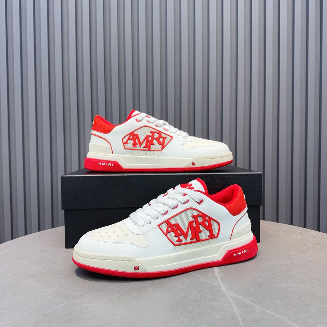 Amiri Classic Low 'White Red' - DesignerGu