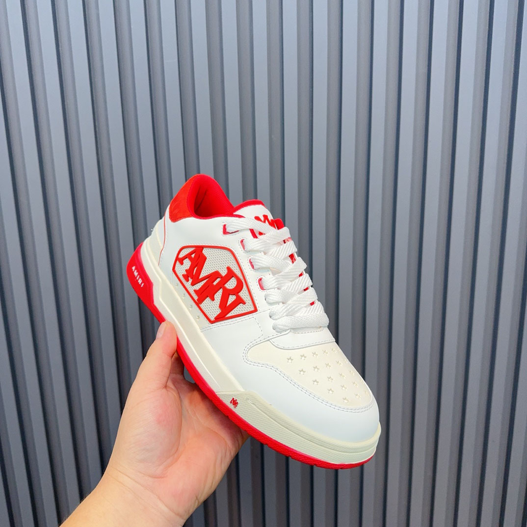 Amiri Classic Low 'White Red' - DesignerGu