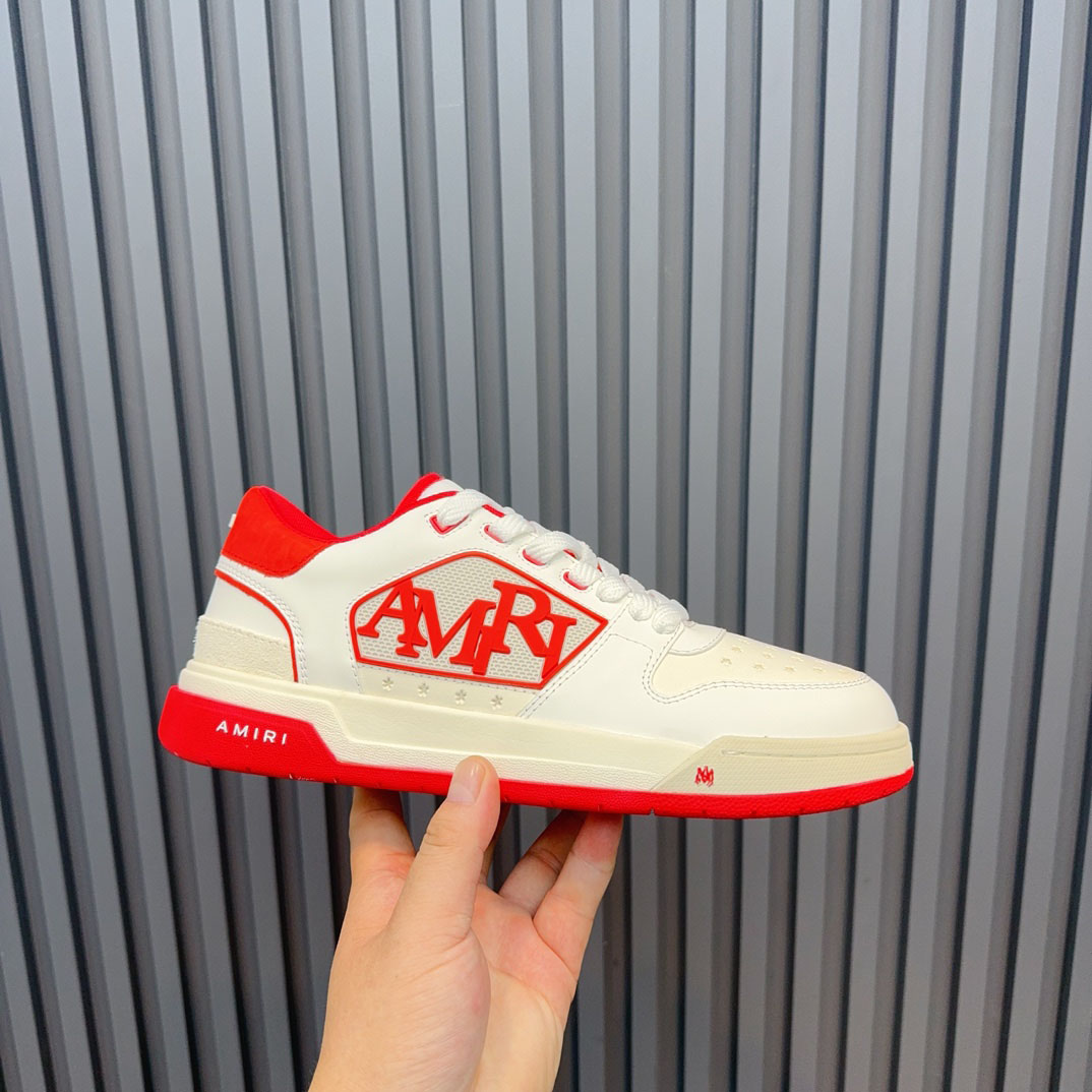 Amiri Classic Low 'White Red' - DesignerGu