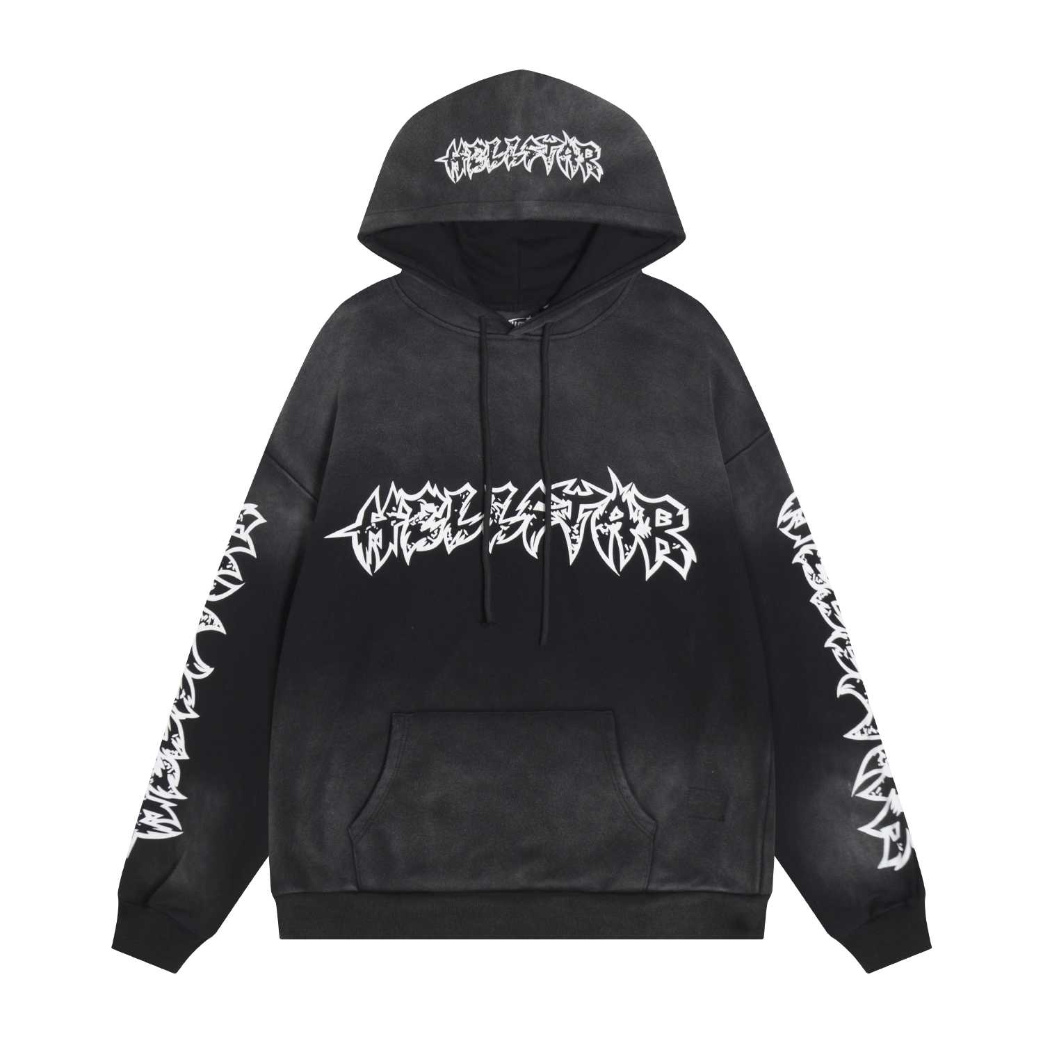 Hellstar Stars Shine Graffiti Hoodie 'Black' - DesignerGu