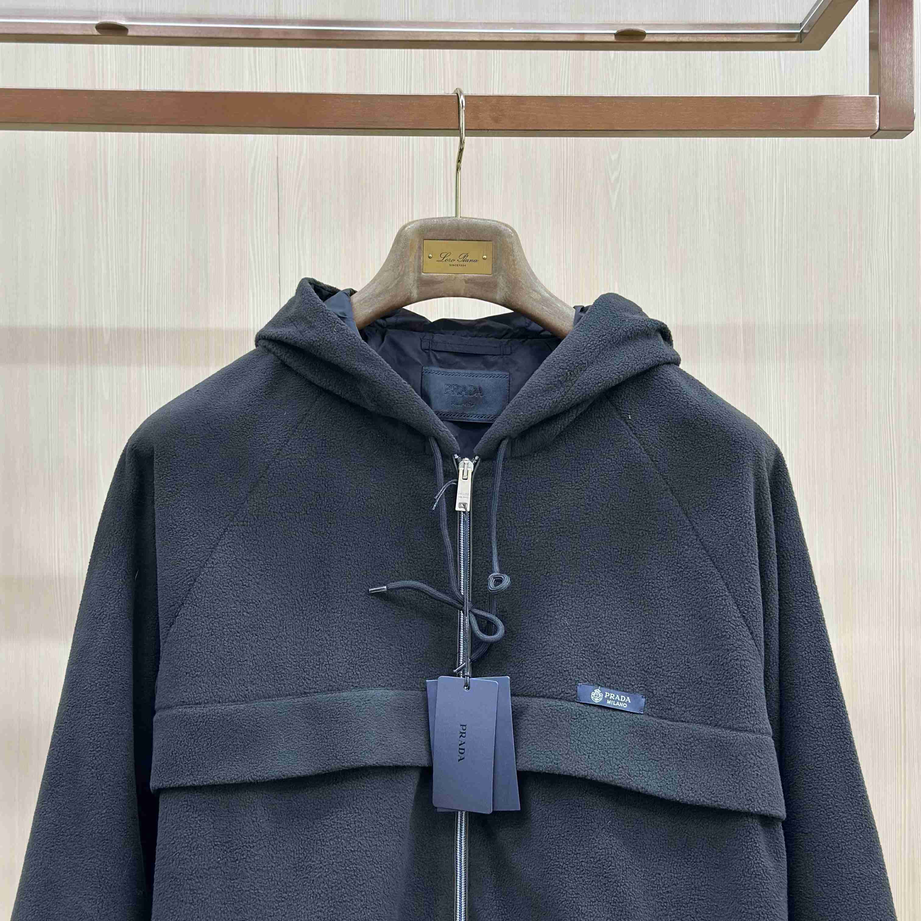 Prada Hooded Technical Fabric Blouson Jacket - DesignerGu