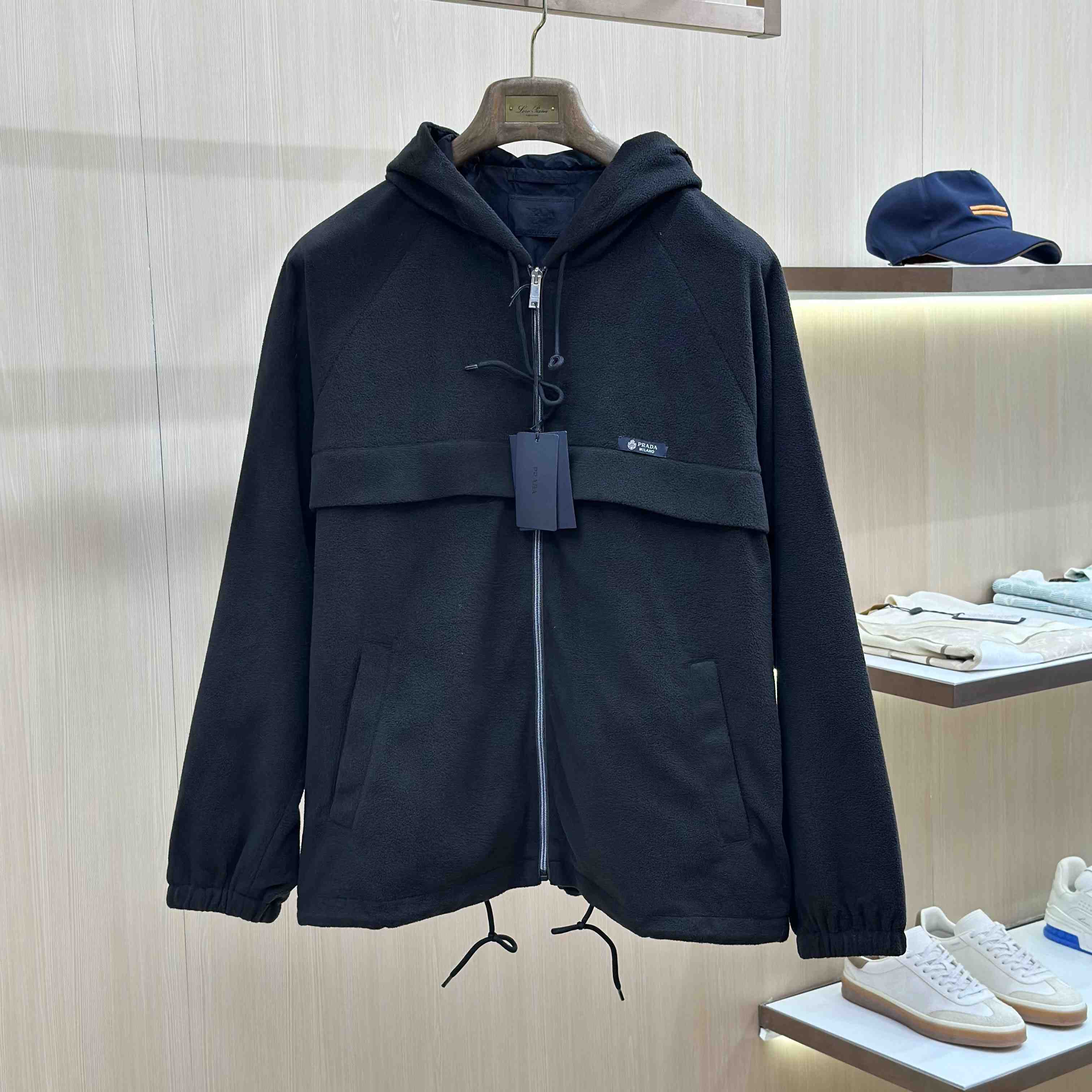 Prada Hooded Technical Fabric Blouson Jacket - DesignerGu