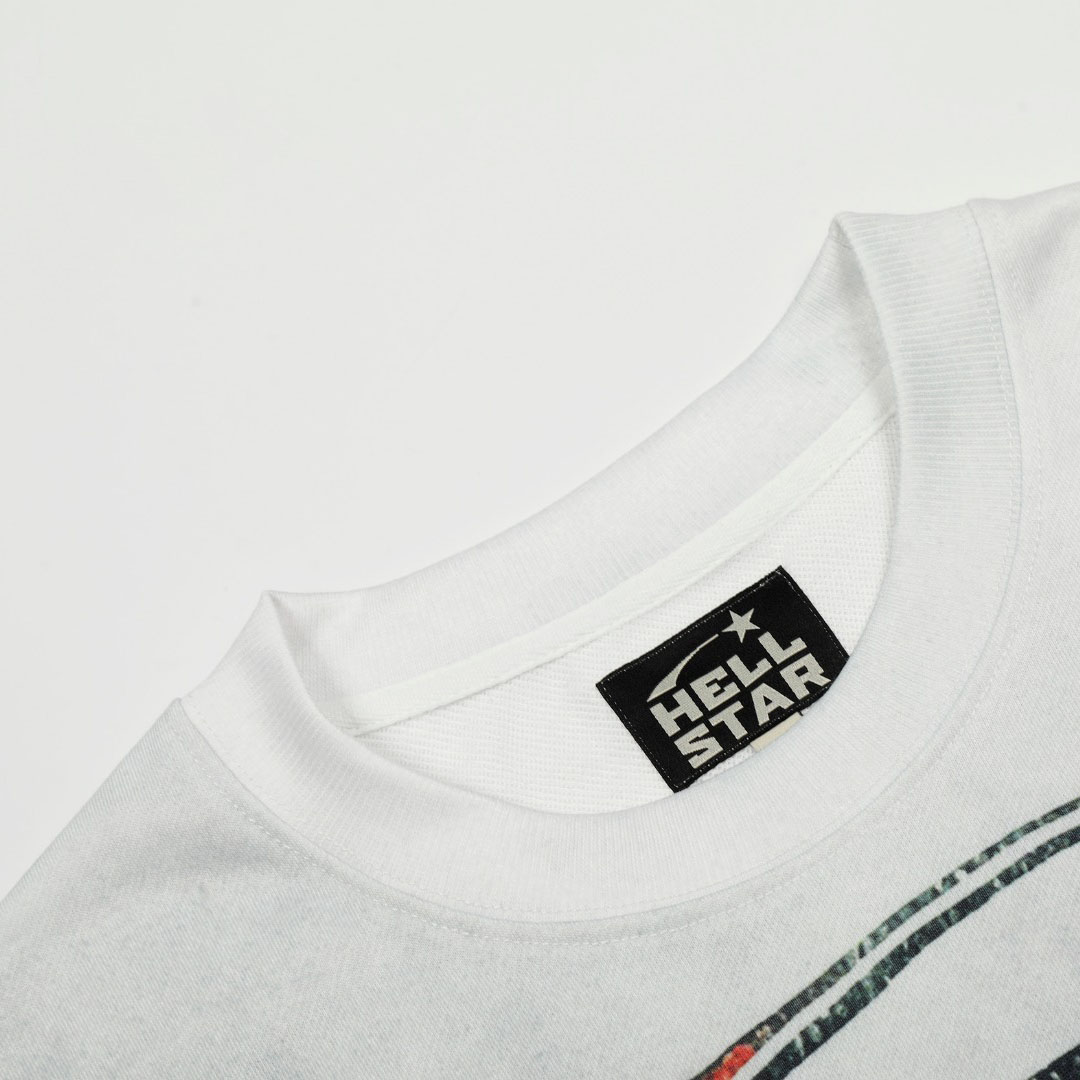 Hellstar War Helmet Longsleeve White - DesignerGu