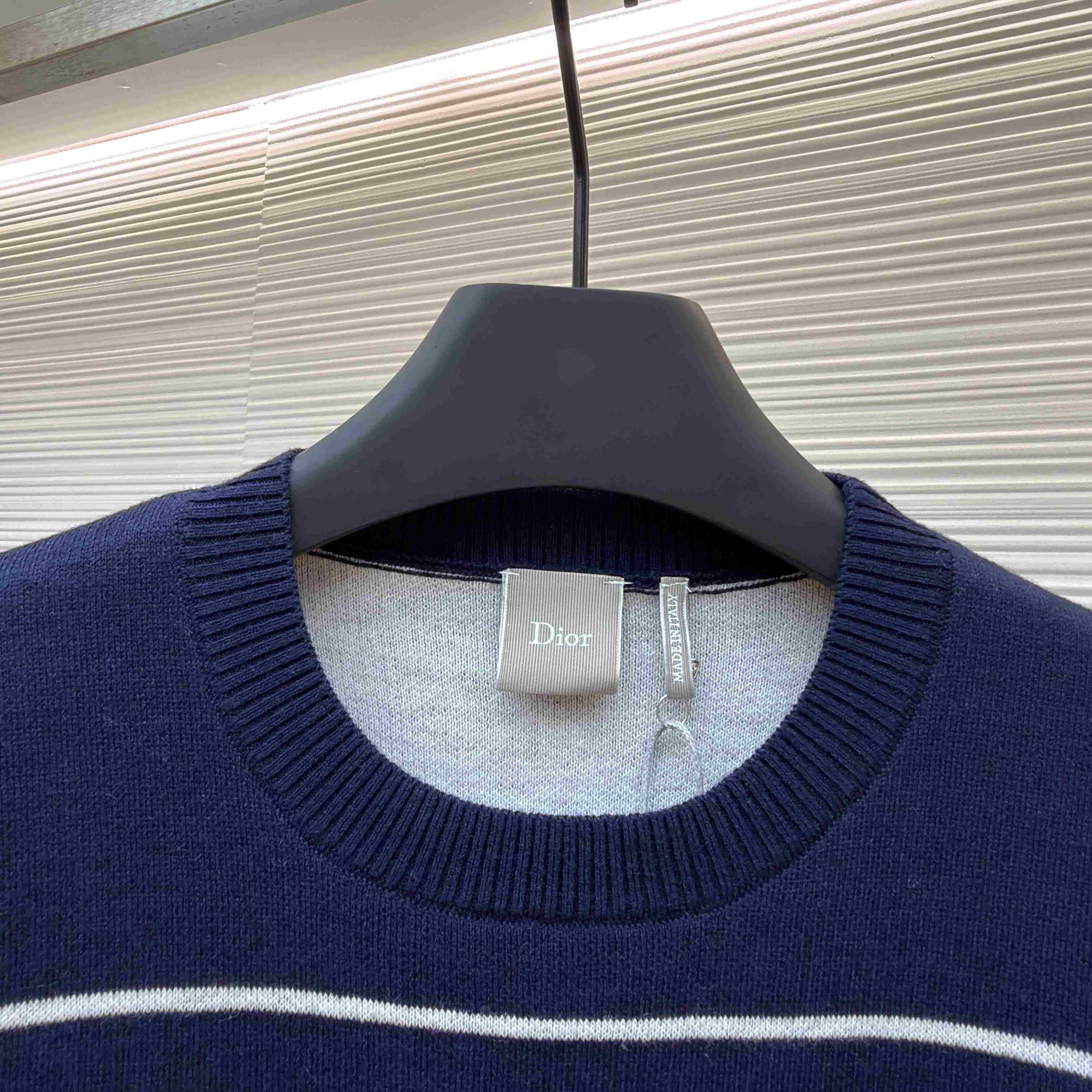 Dior Sweater with Book Cover Embroidery and Intarsia, Regular Fit - DesignerGu