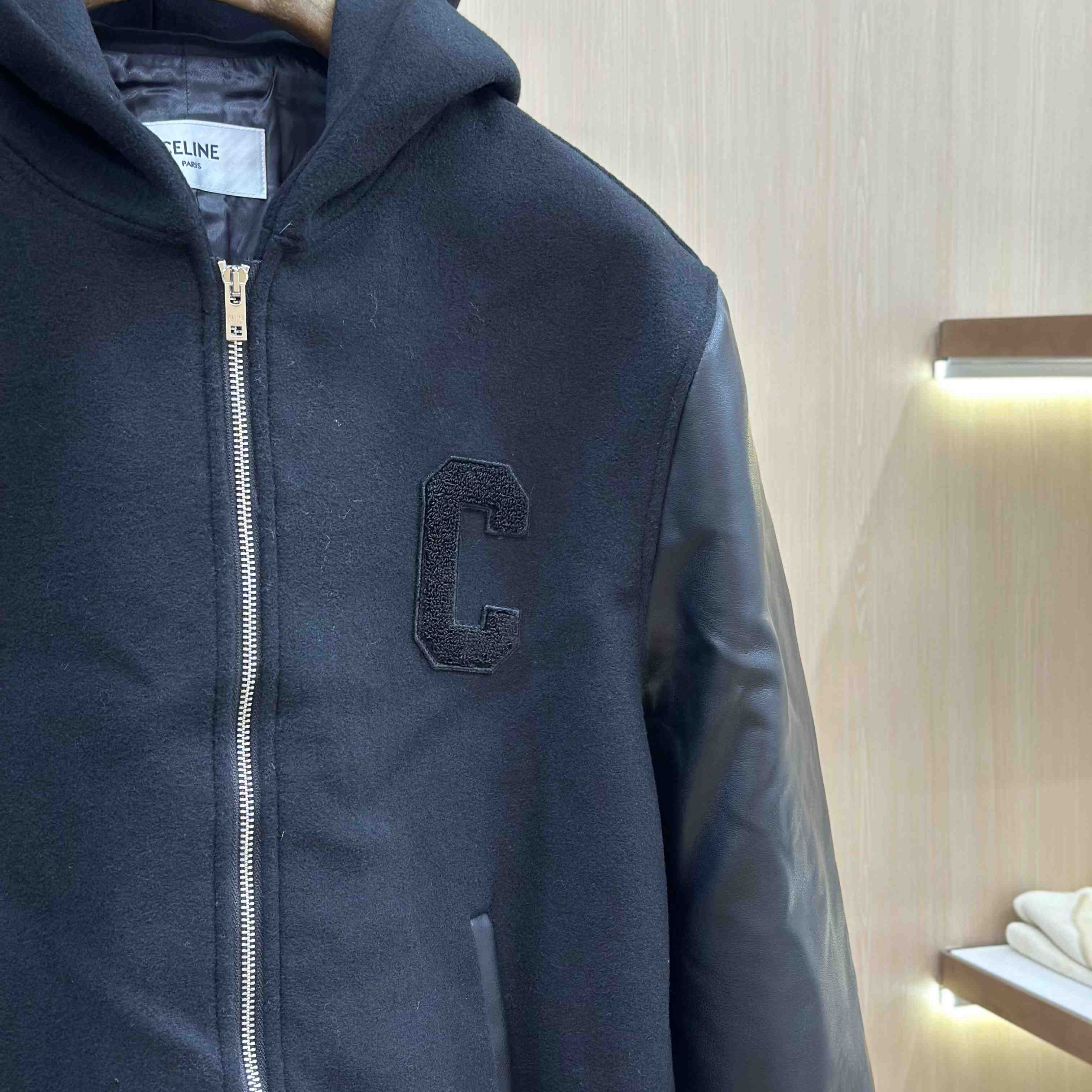 Celine Teddy Jacket In Double-Face Wool - DesignerGu