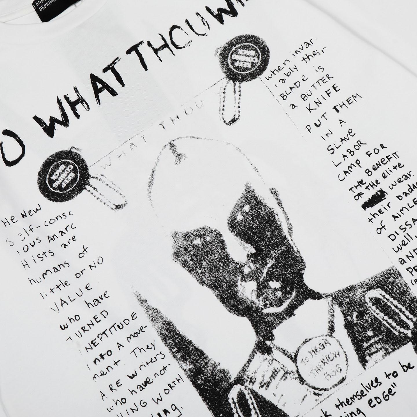 Enfants Riches Déprimés Do What Thou Wilt Long-Sleeve T-Shirt ' White' - DesignerGu