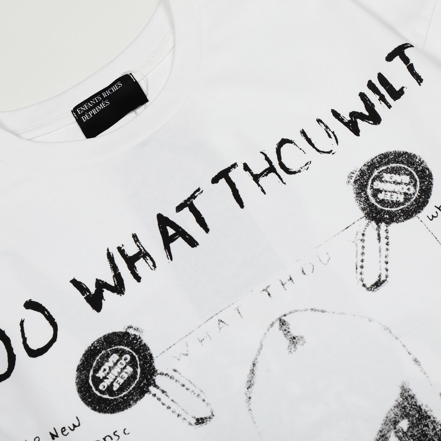 Enfants Riches Déprimés Do What Thou Wilt Long-Sleeve T-Shirt ' White' - DesignerGu