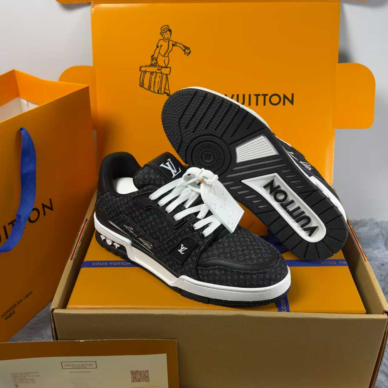 Louis Vuitton LV Trainer Sneaker 1AKPCE（upon uk size） - DesignerGu