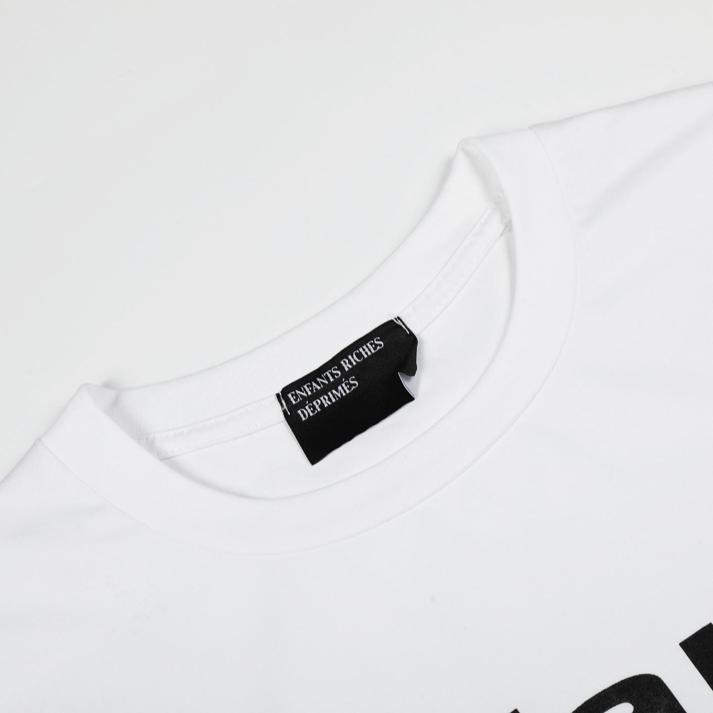 Enfants Riches Déprimés Nun/Gun Long-Sleeve T-Shirt 'Faded Ivory/Black' - DesignerGu