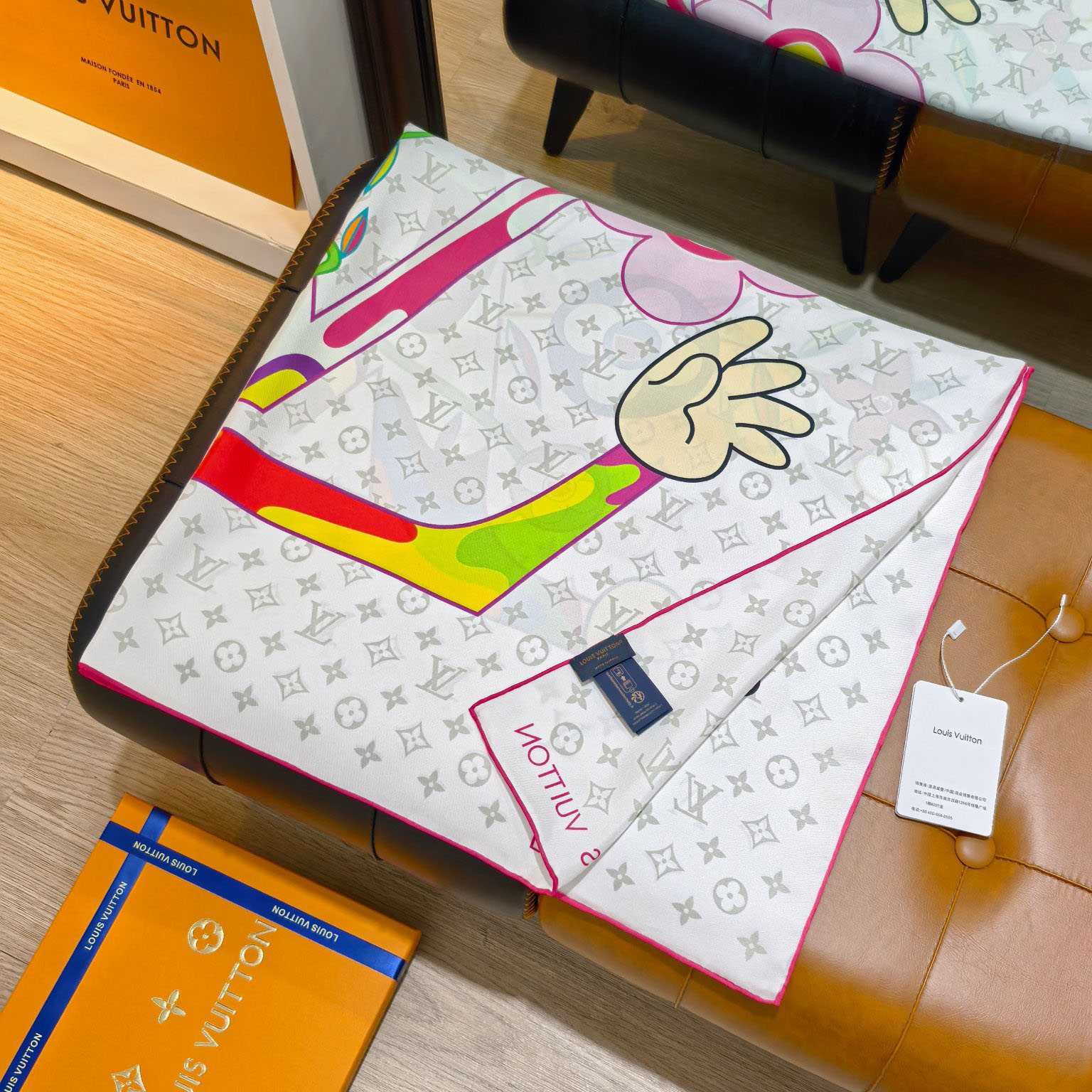 Louis Vuitton LV x TM Monogram Superflat Square 90 M96097 - DesignerGu
