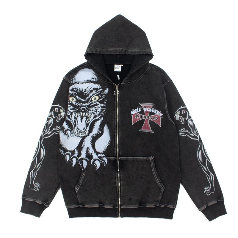 Vale Forever Hardy Boyz Zip Up 'Black' - DesignerGu
