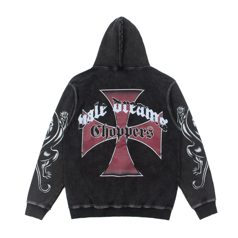 Vale Forever Hardy Boyz Zip Up 'Black' - DesignerGu