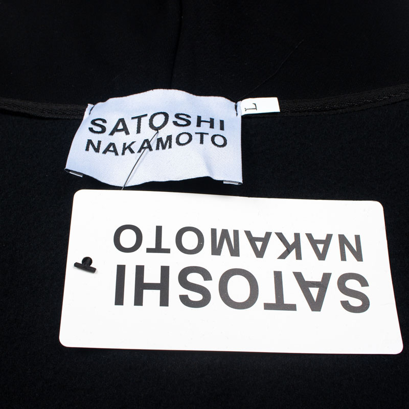 Satoshi Nakamoto Logo-Print Embellished Cotton-Jersey Hoodie - DesignerGu