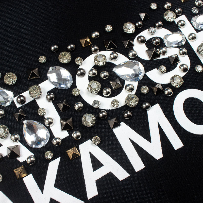 Satoshi Nakamoto Logo-Print Embellished Cotton-Jersey Hoodie - DesignerGu