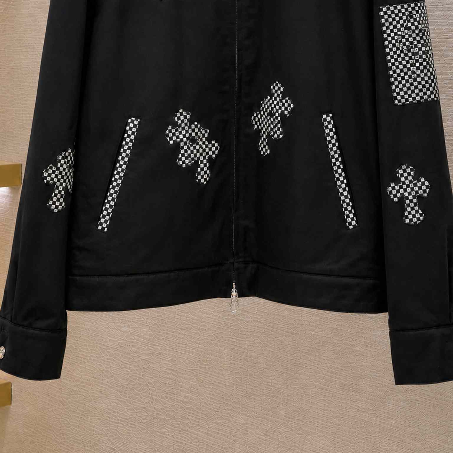 Chrome Hearts Checkerboard Cross Patch Jacket - DesignerGu