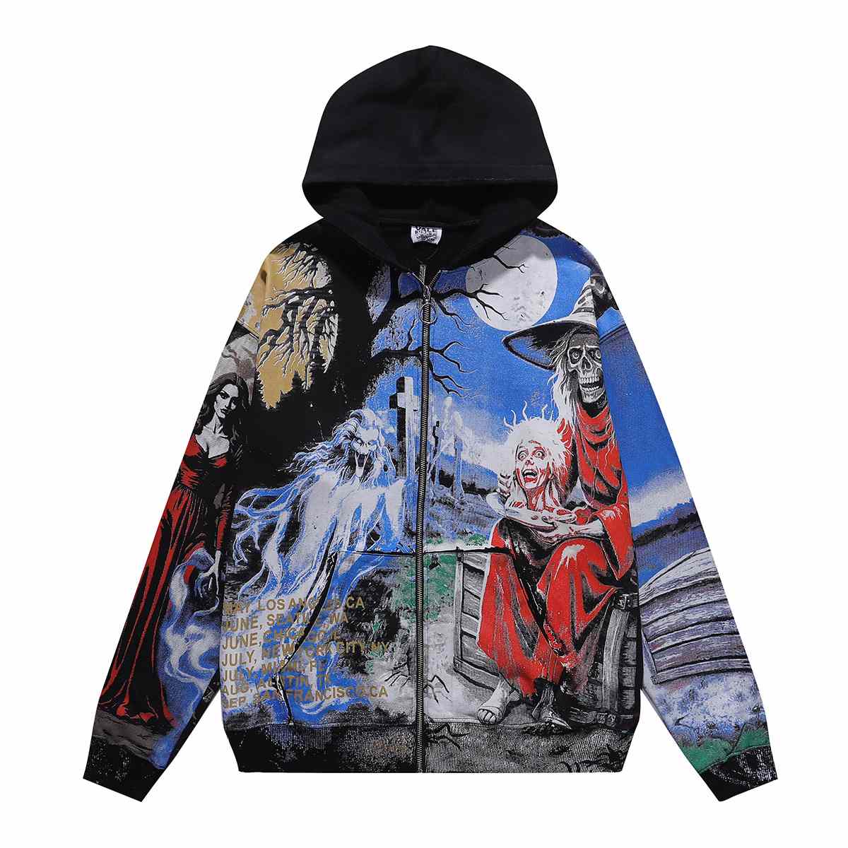 Vale Forever Ether Zip Up Hoodie 'Black' - DesignerGu