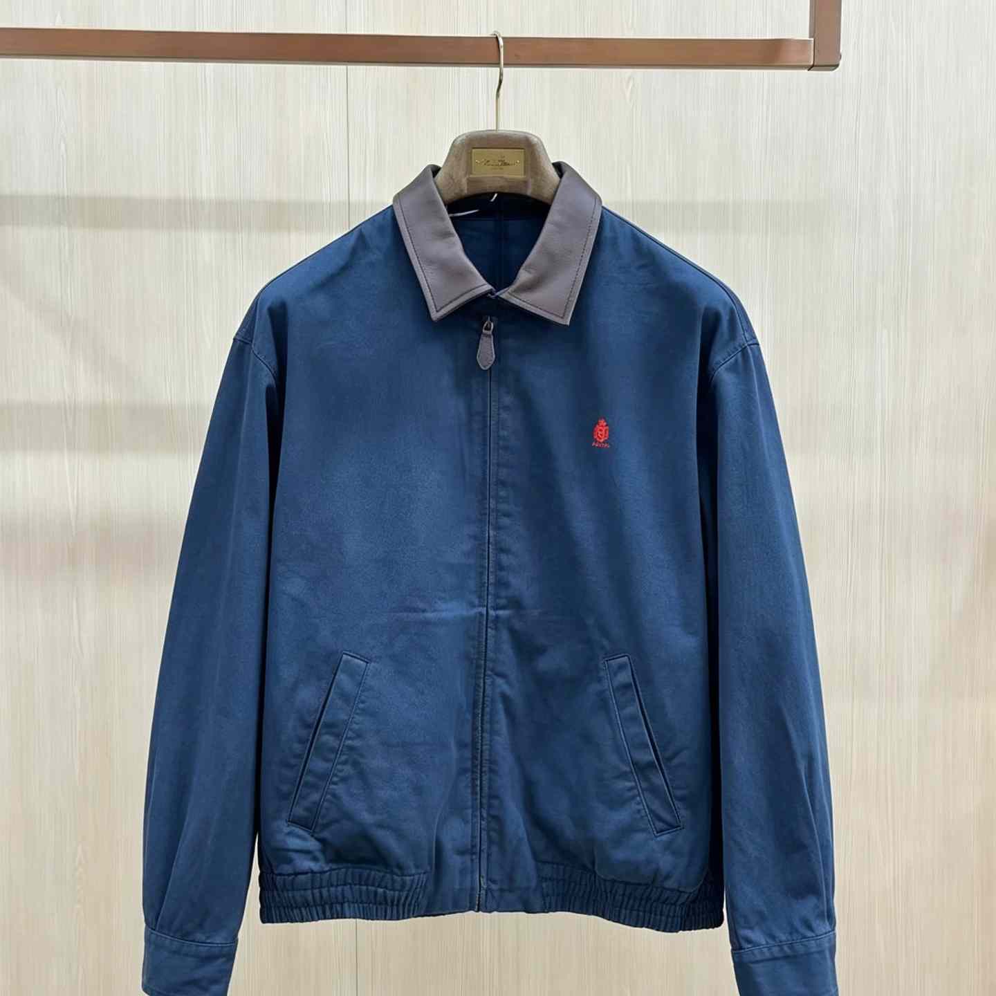 Prada Cotton Jacket With Leather Details - DesignerGu