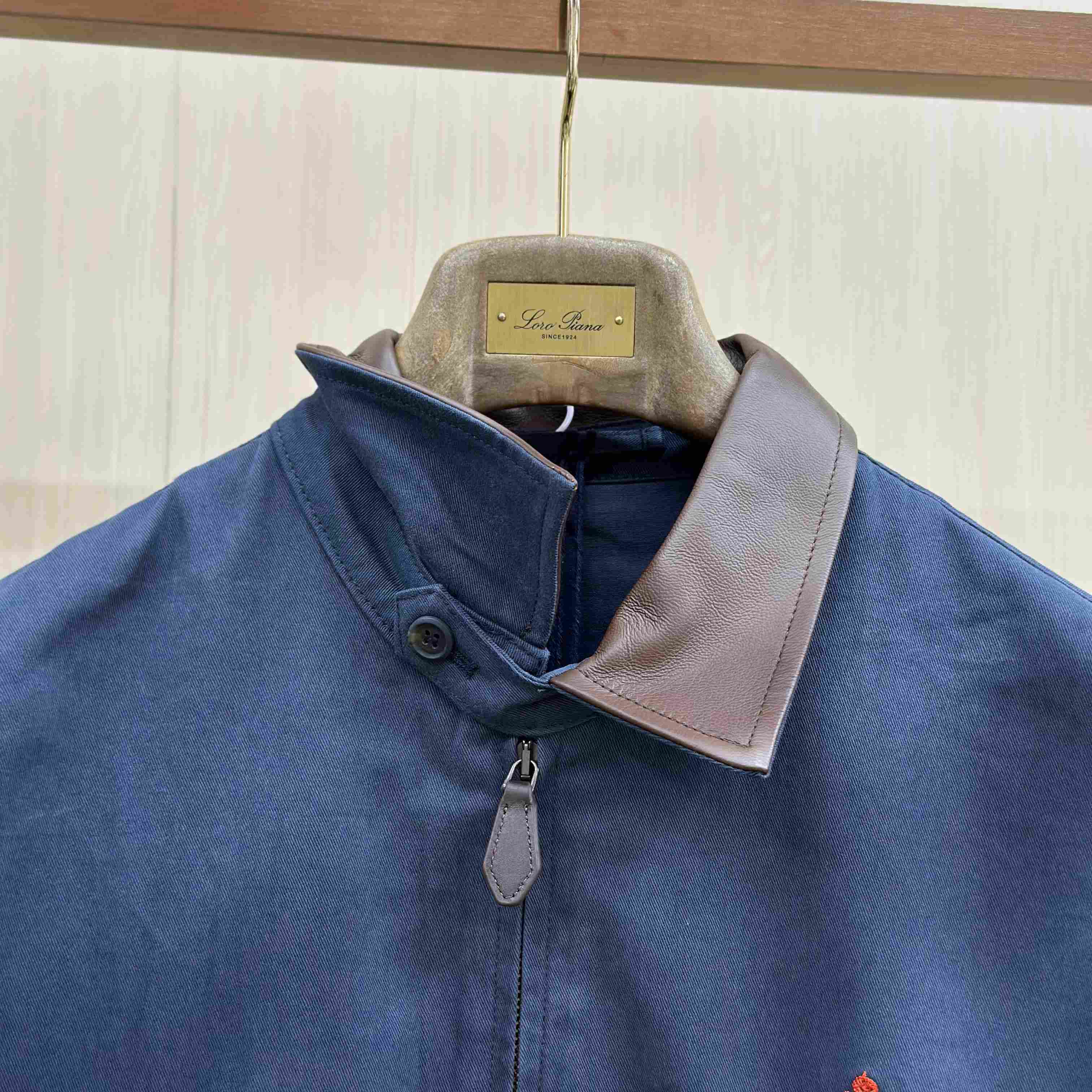 Prada Cotton Jacket With Leather Details - DesignerGu